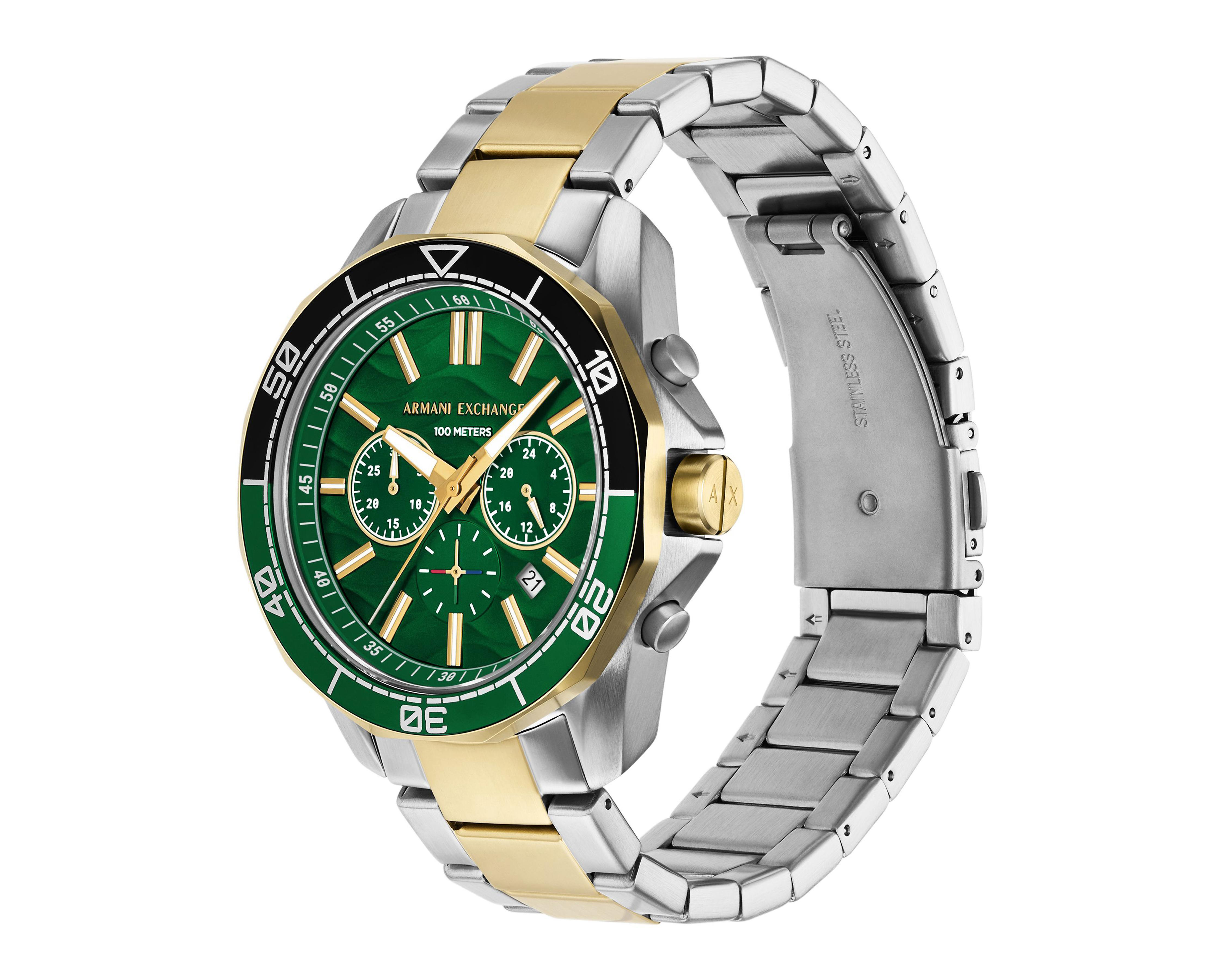 Foto 3 pulgar | Reloj Armani Exchange para Hombre AX1966 Dorado