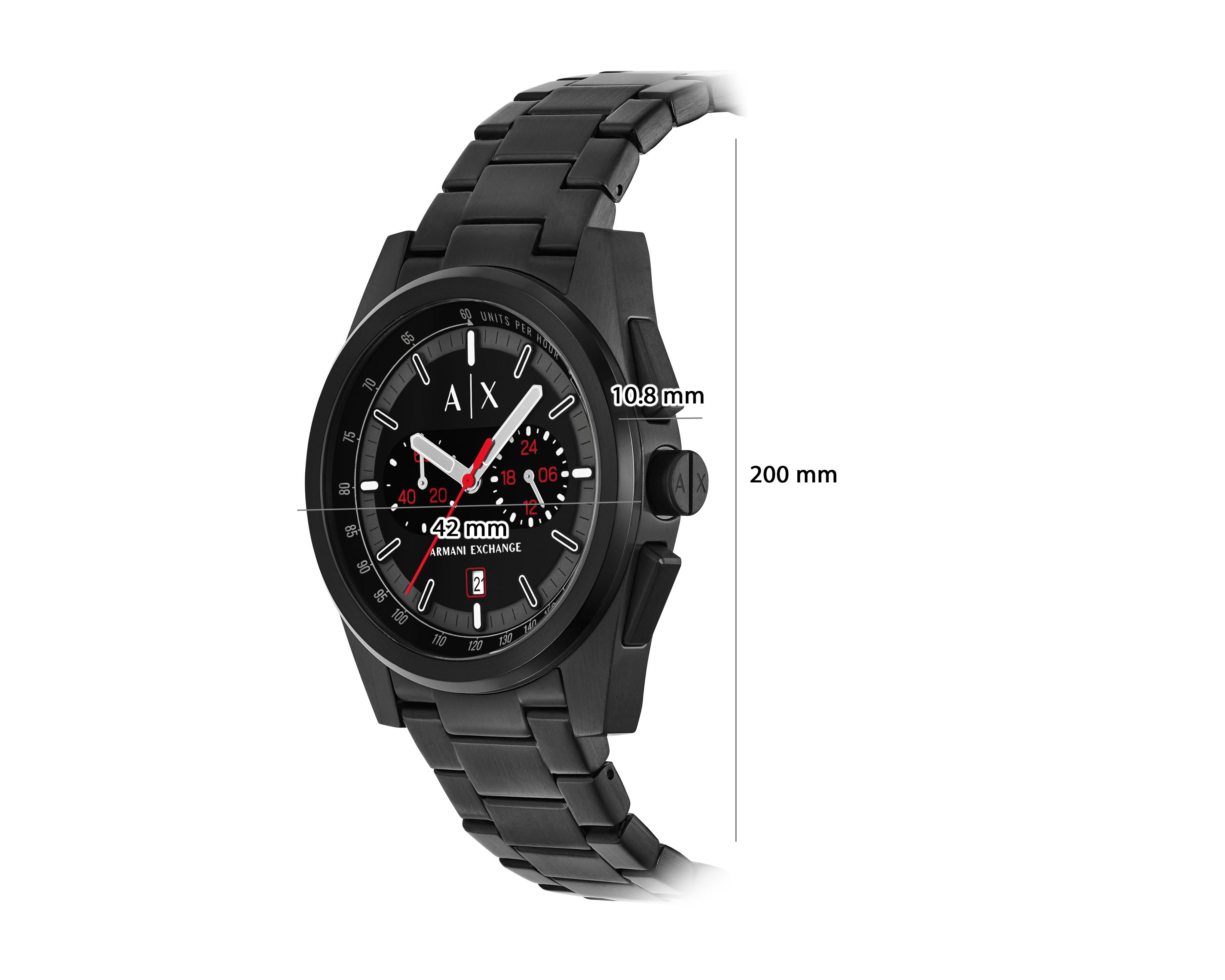 Foto 8 | Reloj Armani Exchange para Hombre AX2864 Negro