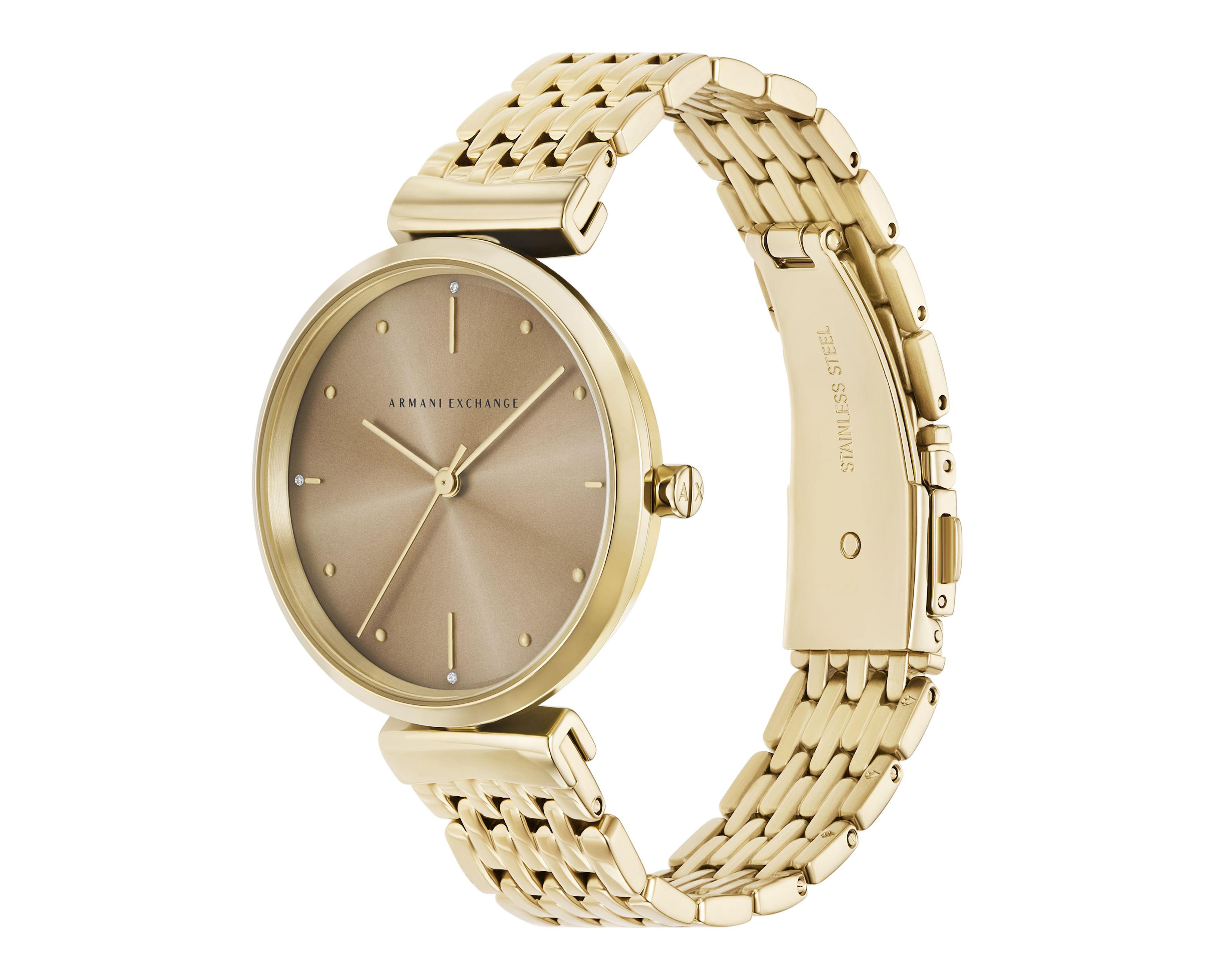 Foto 3 pulgar | Reloj Armani Exchange para Mujer AX5916 Dorado