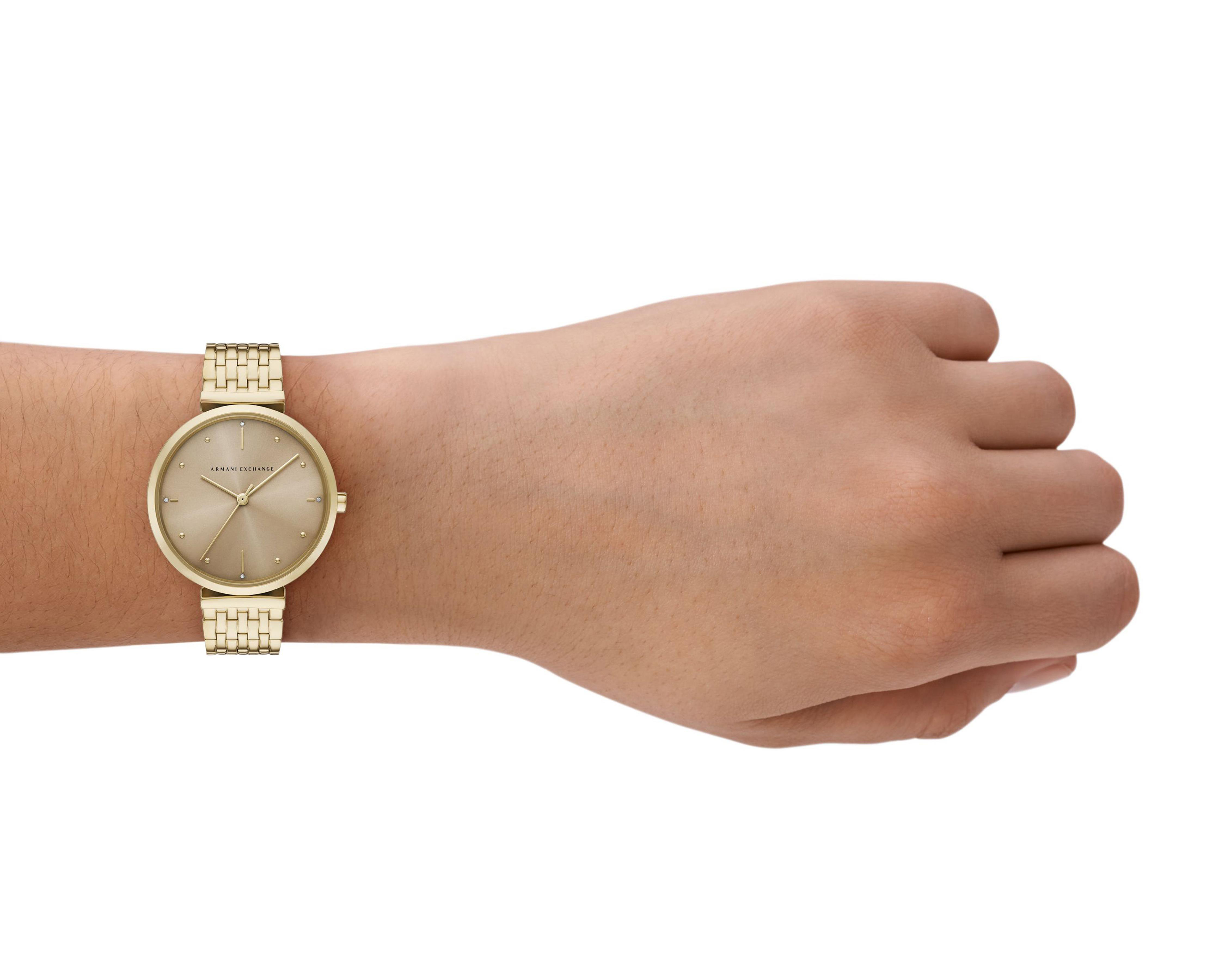Foto 6 pulgar | Reloj Armani Exchange para Mujer AX5916 Dorado