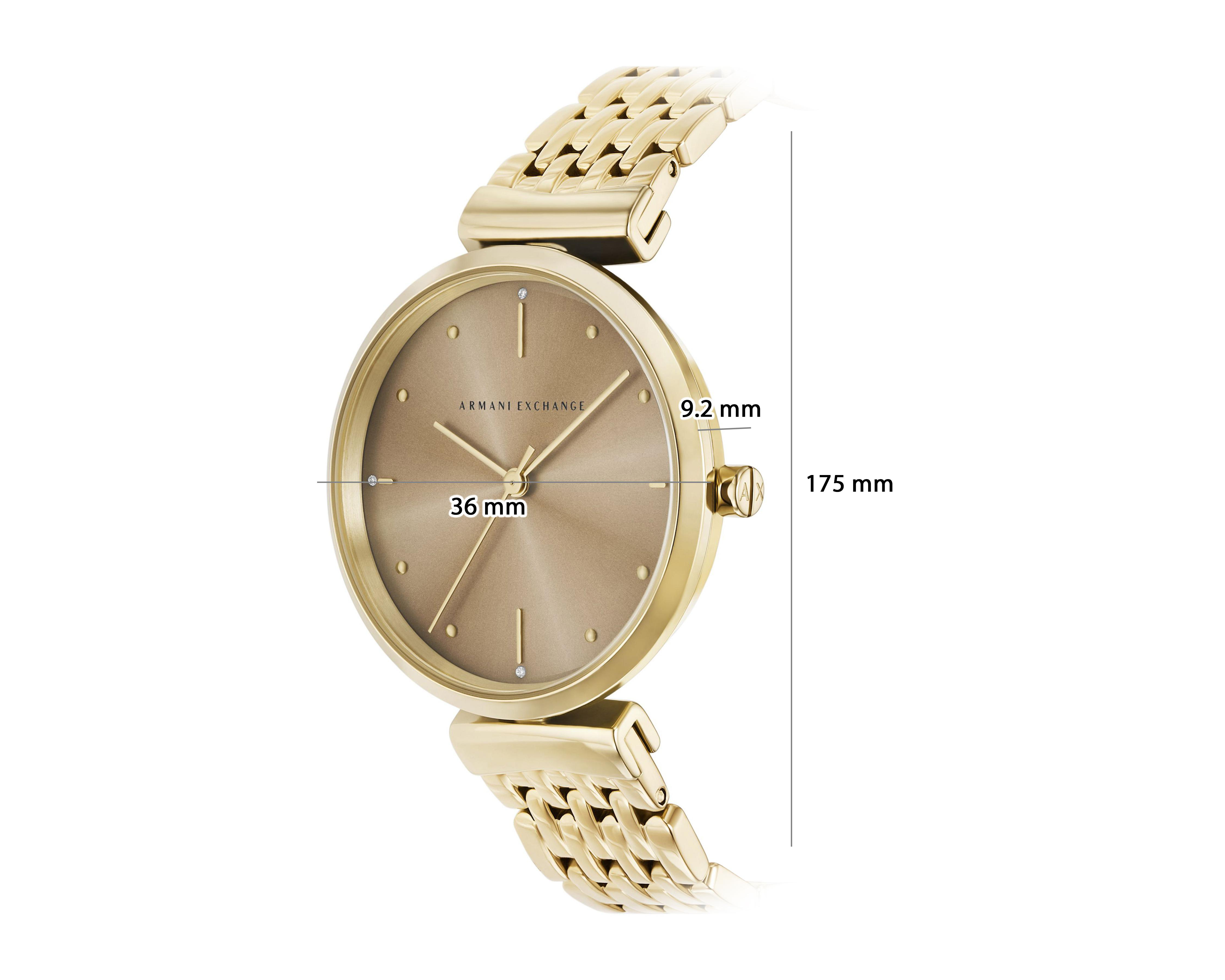 Foto 8 pulgar | Reloj Armani Exchange para Mujer AX5916 Dorado