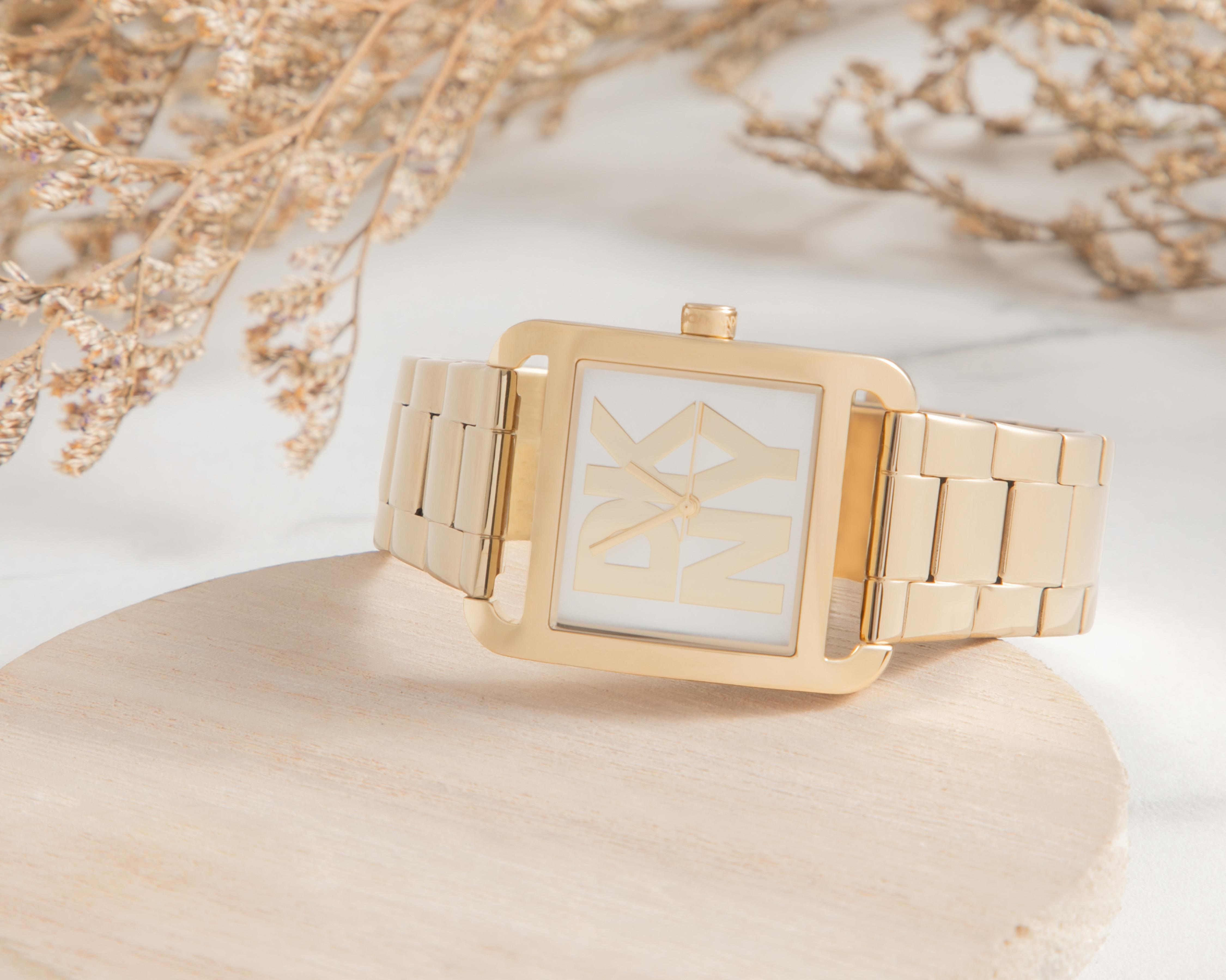 Foto 7 pulgar | Reloj DKNY para Mujer DK1L001M0045 Dorado