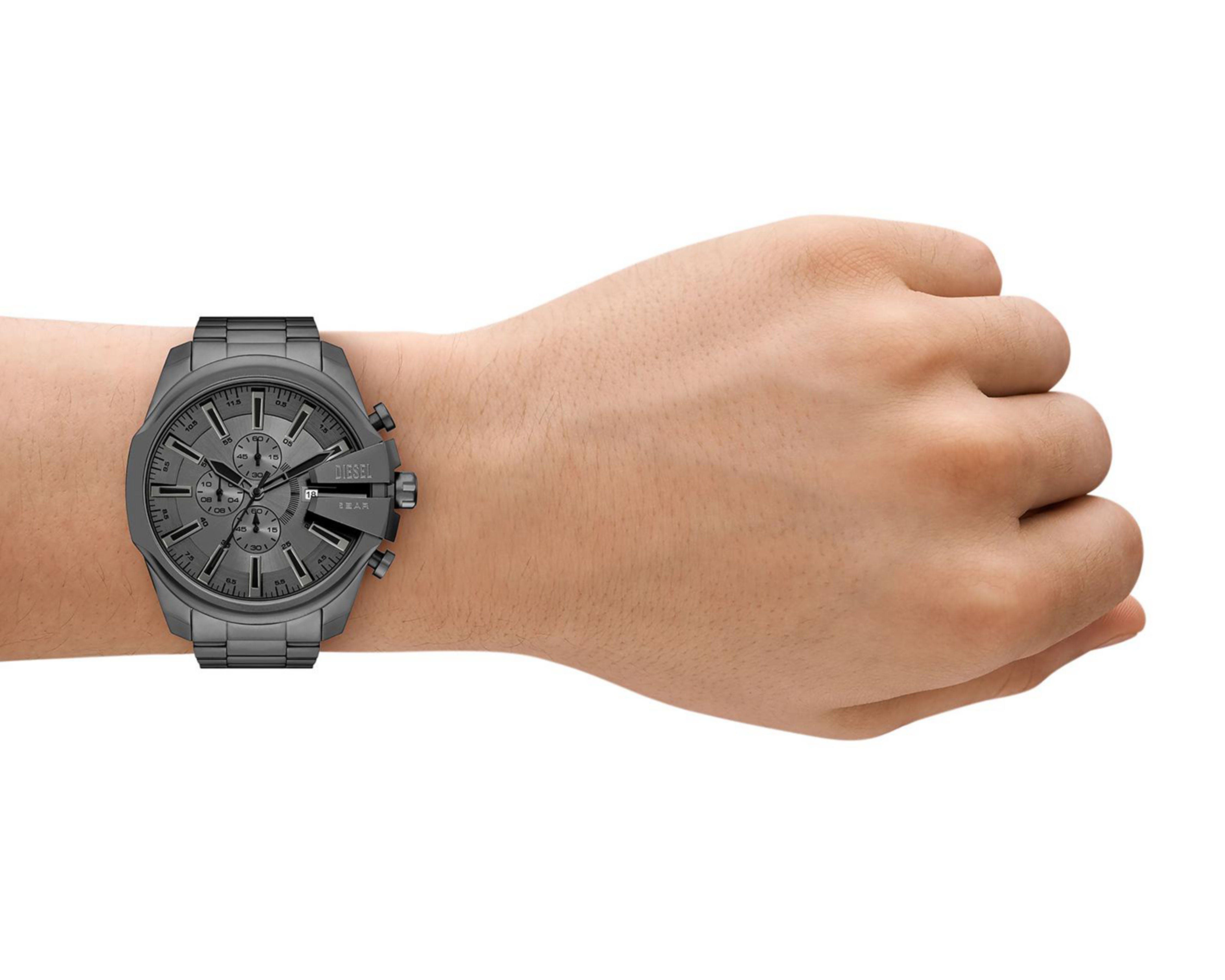 Foto 5 pulgar | Reloj Diesel para Hombre Mega Chief Slim DZ4676 Gris