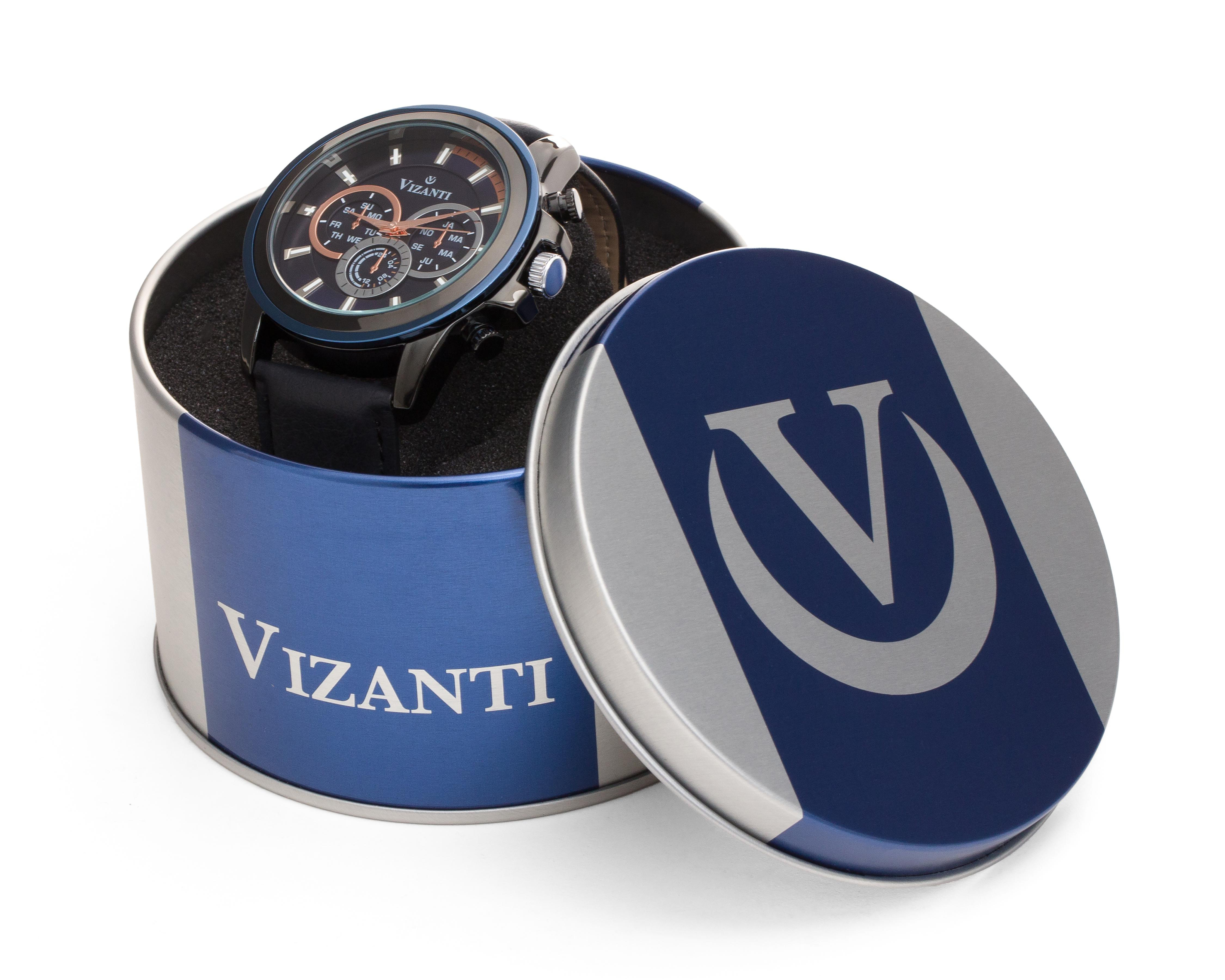 Foto 6 pulgar | Reloj Vizanti para Hombre V3779AZ Azul
