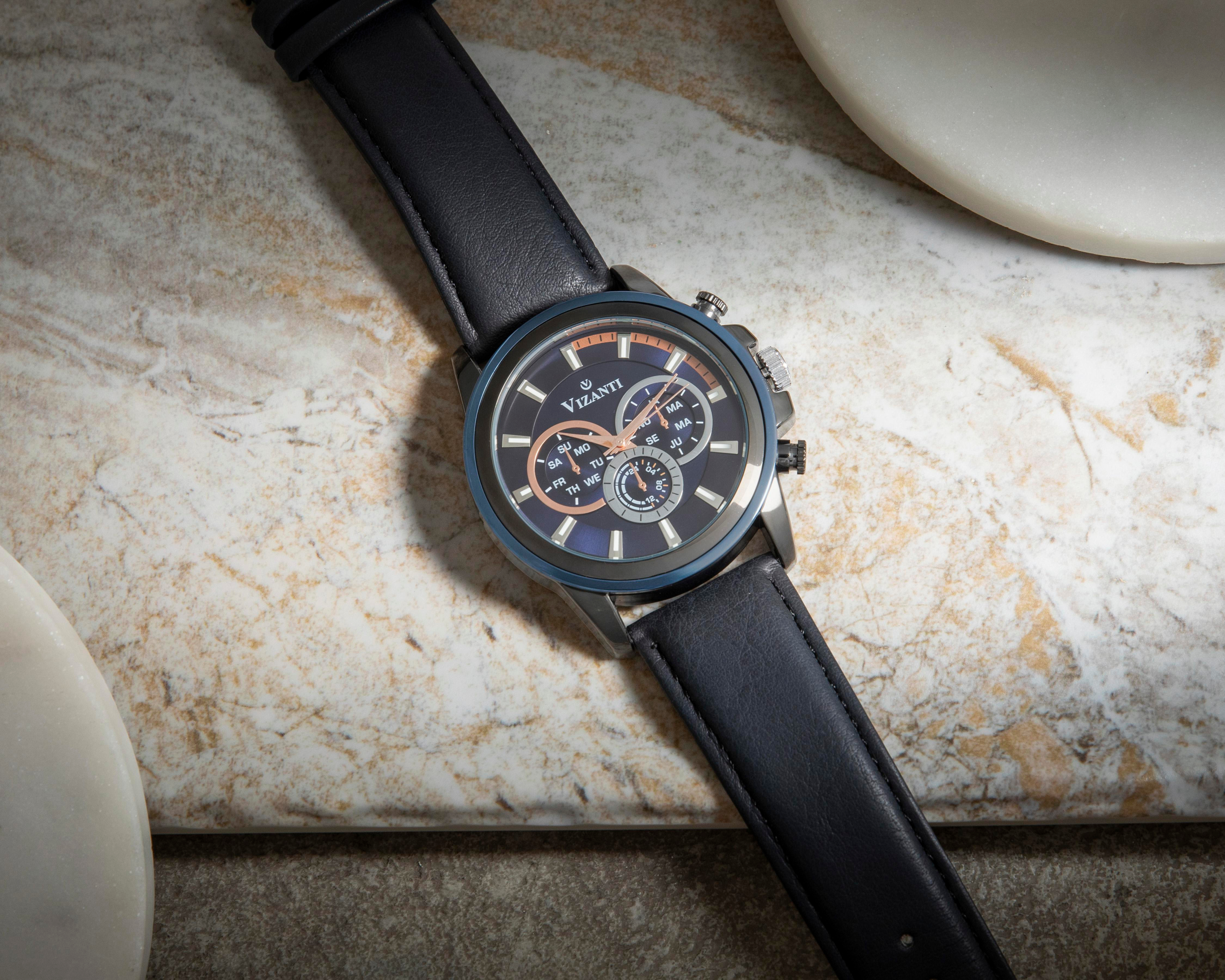 Foto 7 pulgar | Reloj Vizanti para Hombre V3779AZ Azul