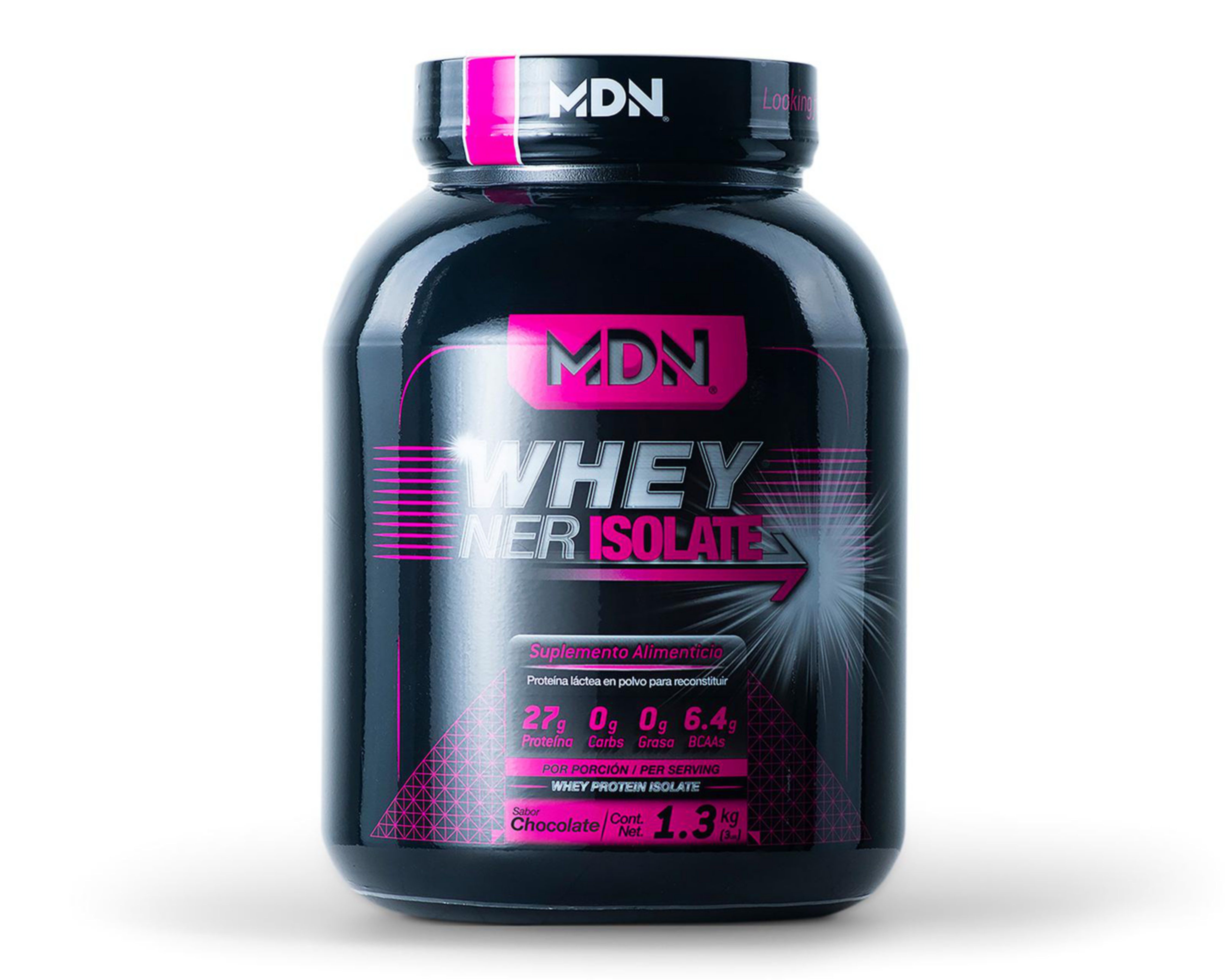 Foto 2 pulgar | Suplemento Alimenticio MDN Sports Whey Ner Isolate Proteína Aislada Sabor Chocolate 1.3 kg