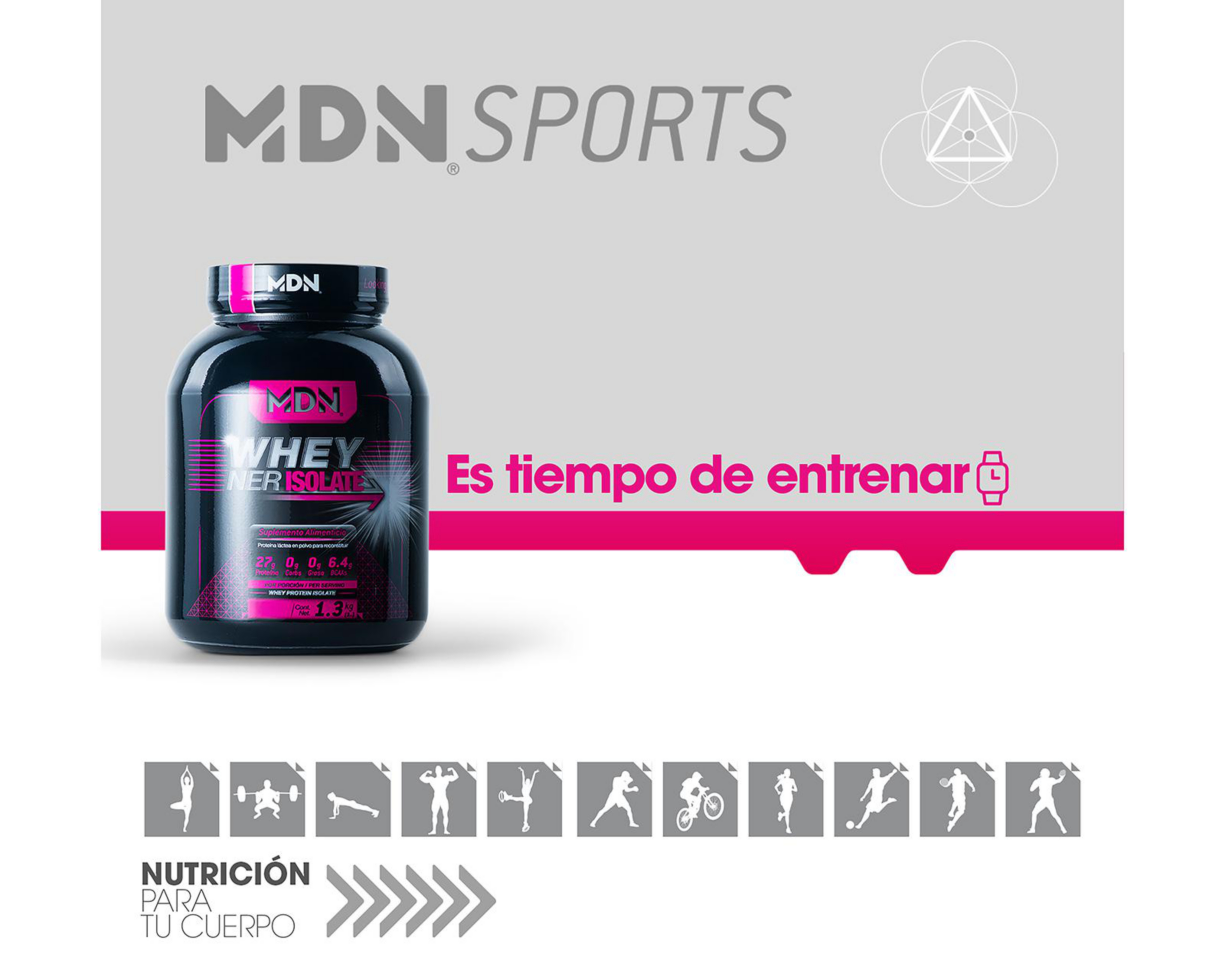 Foto 7 pulgar | Suplemento Alimenticio MDN Sports Whey Ner Isolate Proteína Aislada Sabor Chocolate 1.3 kg