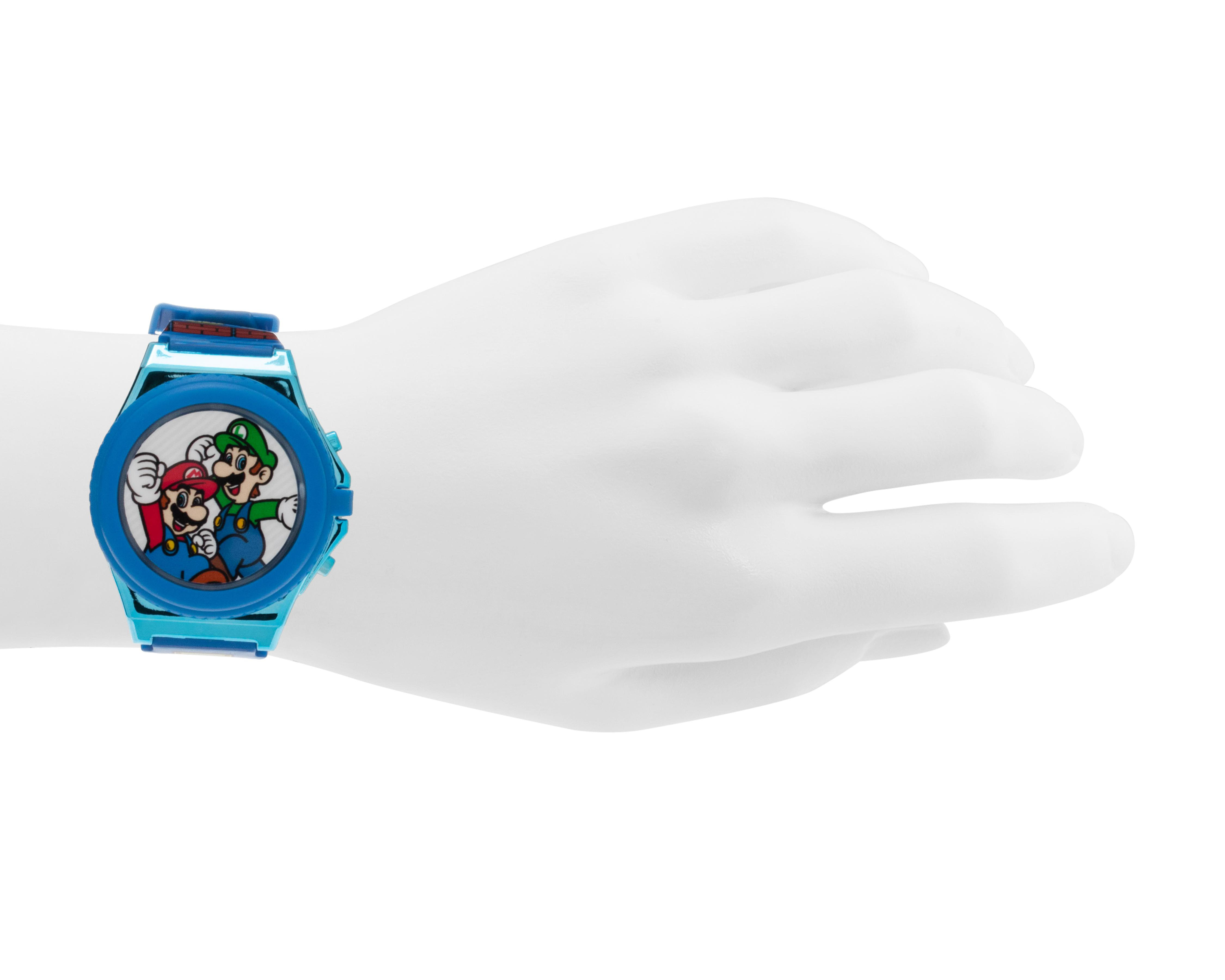 Foto 6 pulgar | Reloj Super Mario Infantil GSM4066AZ Azul