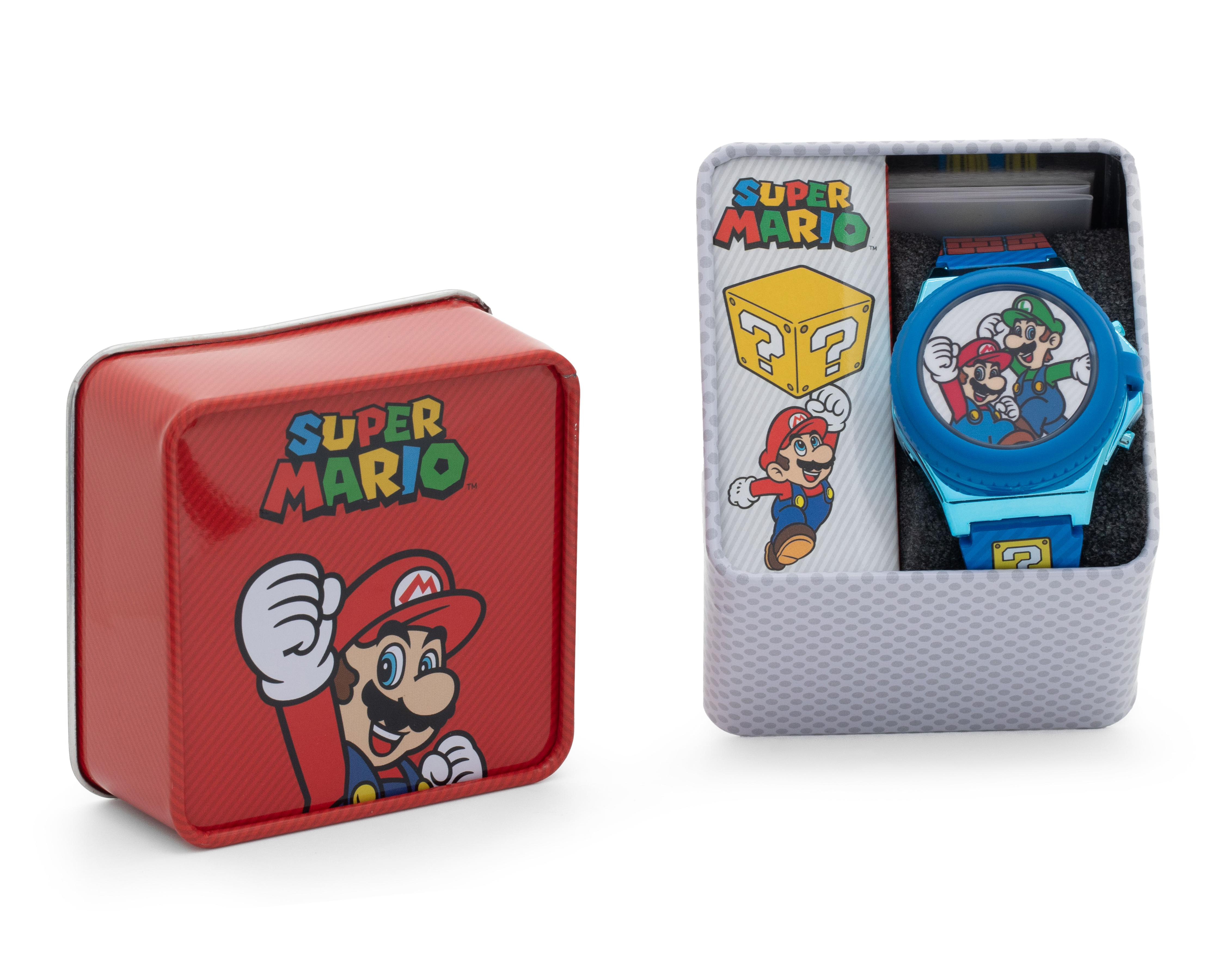 Foto 7 pulgar | Reloj Super Mario Infantil GSM4066AZ Azul