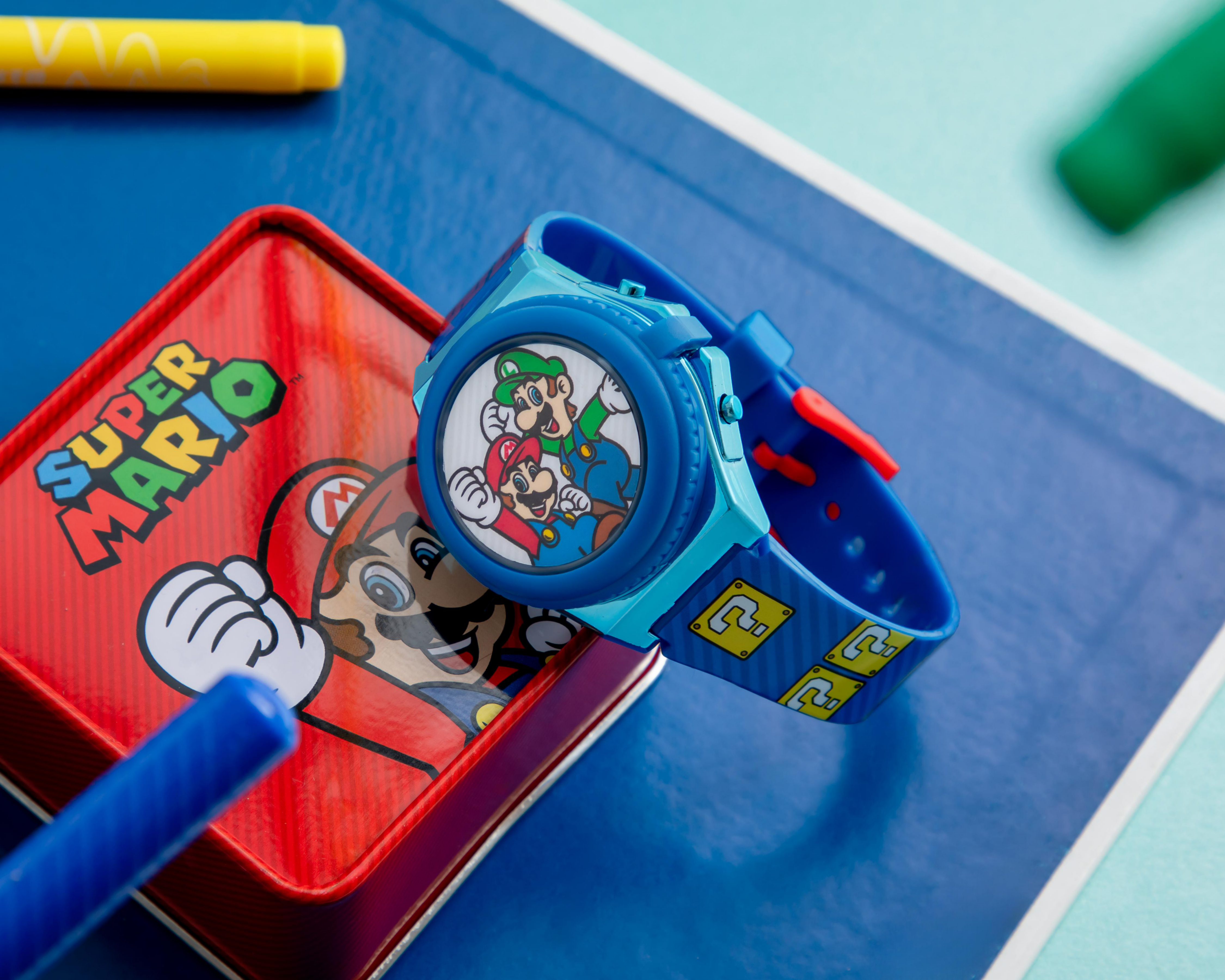 Foto 8 pulgar | Reloj Super Mario Infantil GSM4066AZ Azul