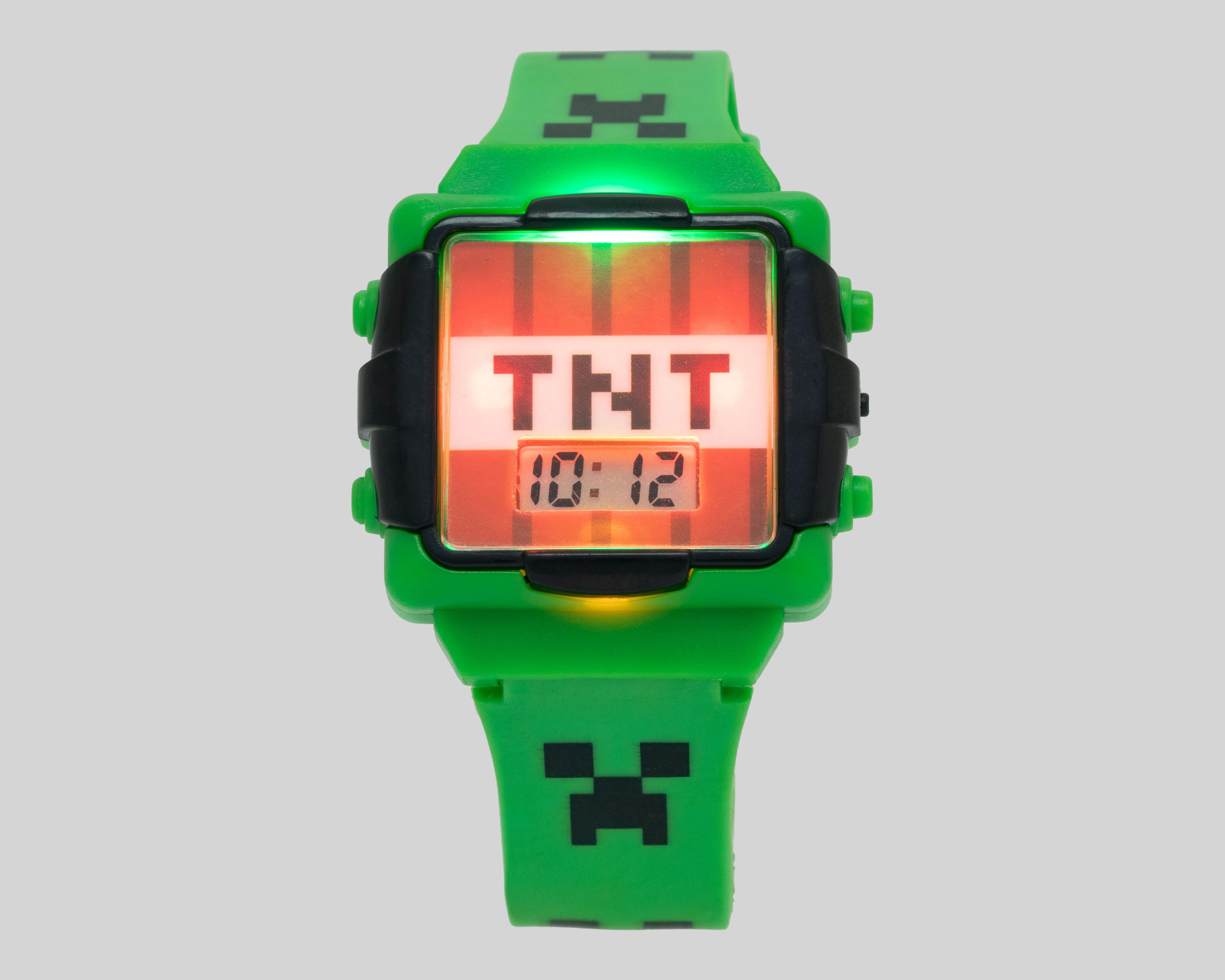 Foto 3 pulgar | Reloj Minecraft para Niño MIN4008UR Verde