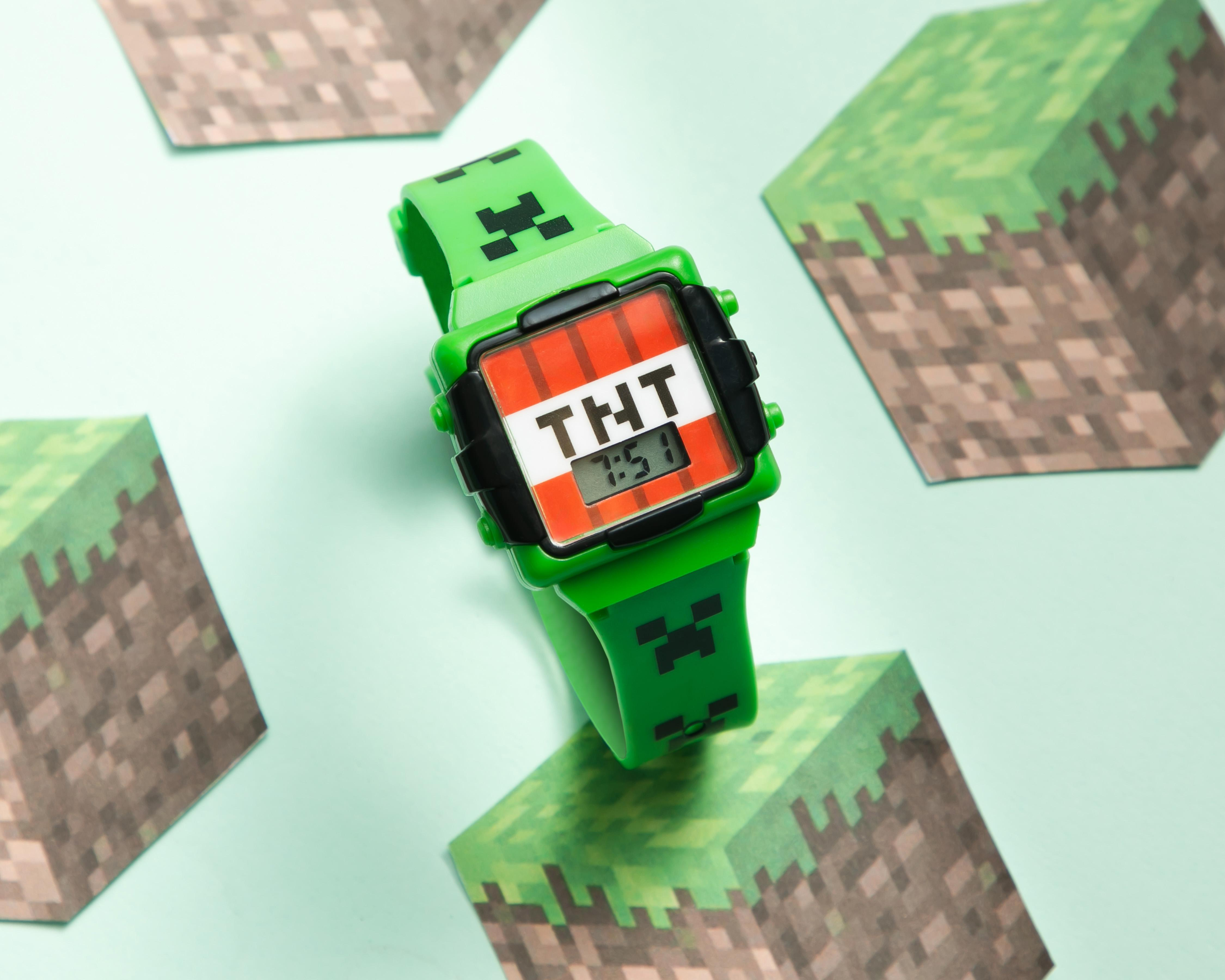 Foto 8 pulgar | Reloj Minecraft para Niño MIN4008UR Verde