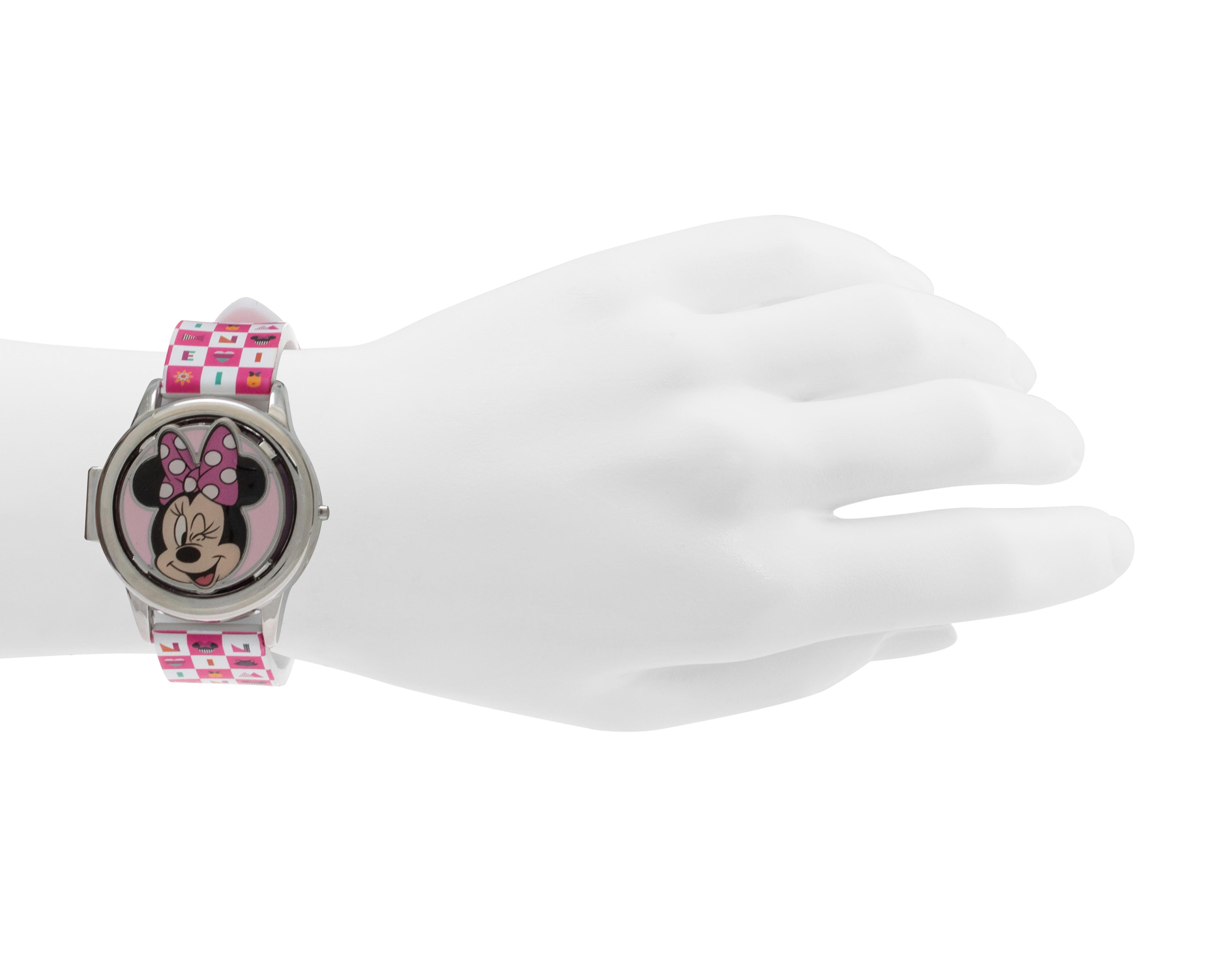 Foto 6 pulgar | Reloj Minnie Mouse para Niña MN4392RO Rosa