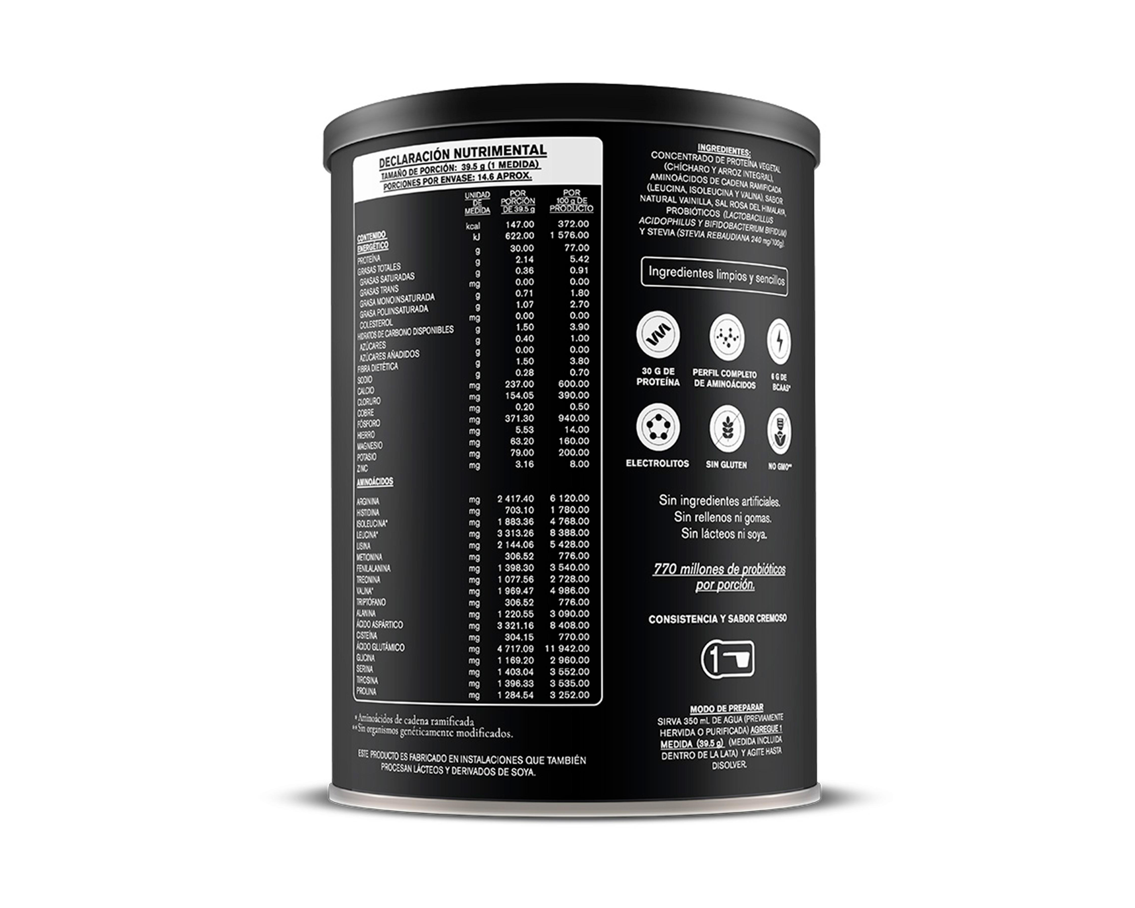 Foto 2 | Proteína Vegetal Habits High Performance Sabor Vainilla 587 g