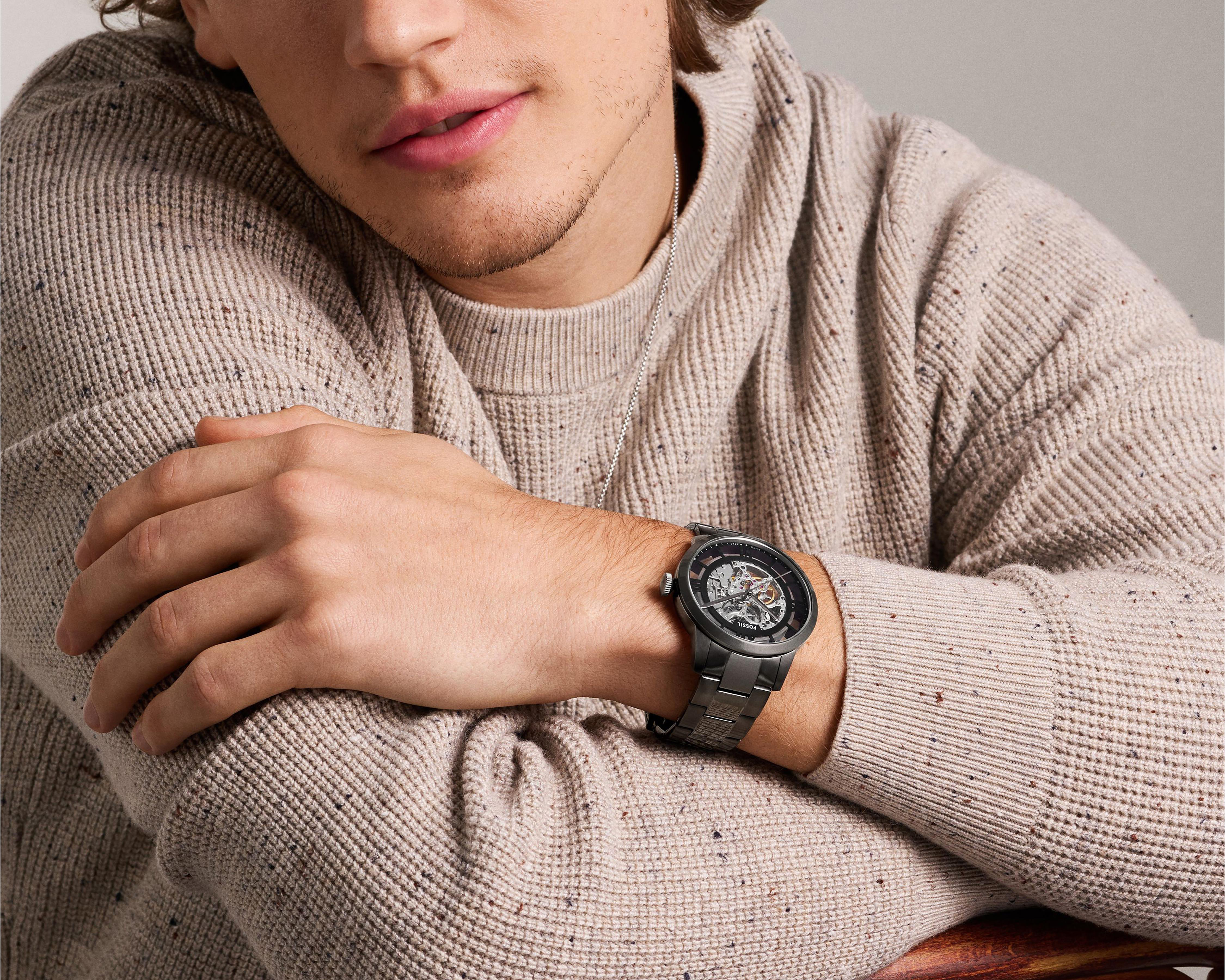 Foto 6 pulgar | Reloj Fossil para Hombre ME3268 Gris