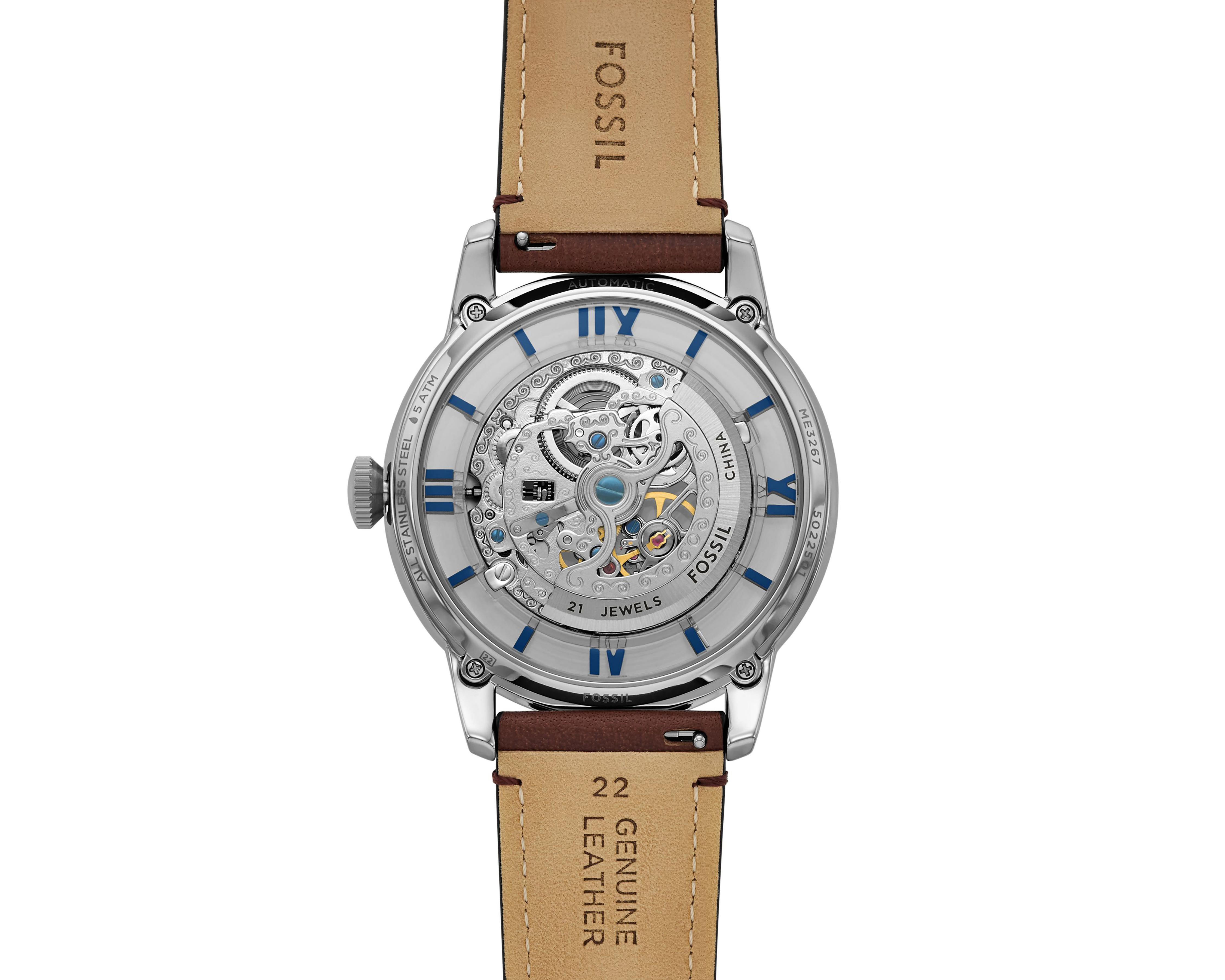 Foto 5 pulgar | Reloj Fossil para Hombre ME3267 Café