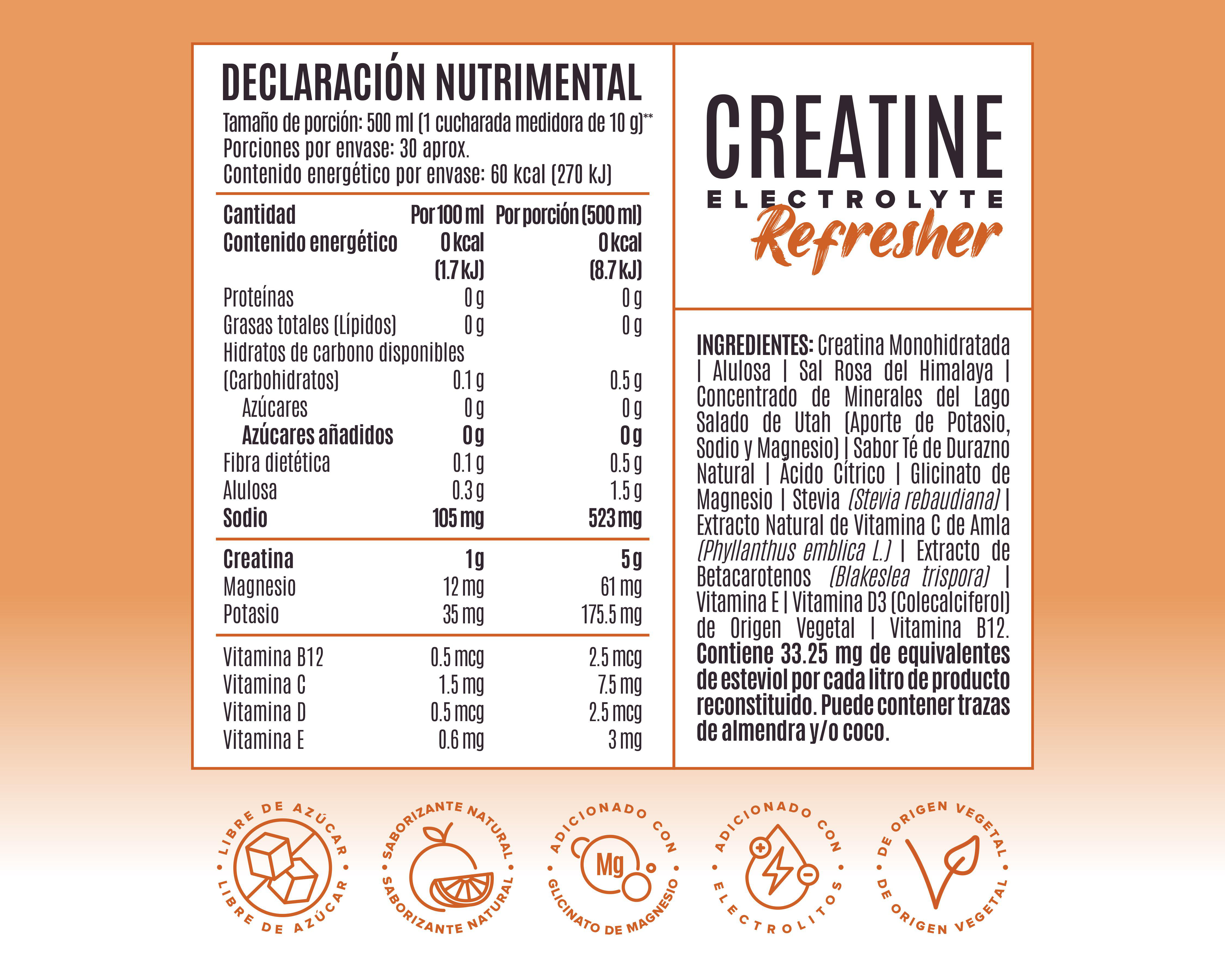 Foto 5 pulgar | Creatina Birdman Performance Series de Alta Pureza Golden Peach 300 g