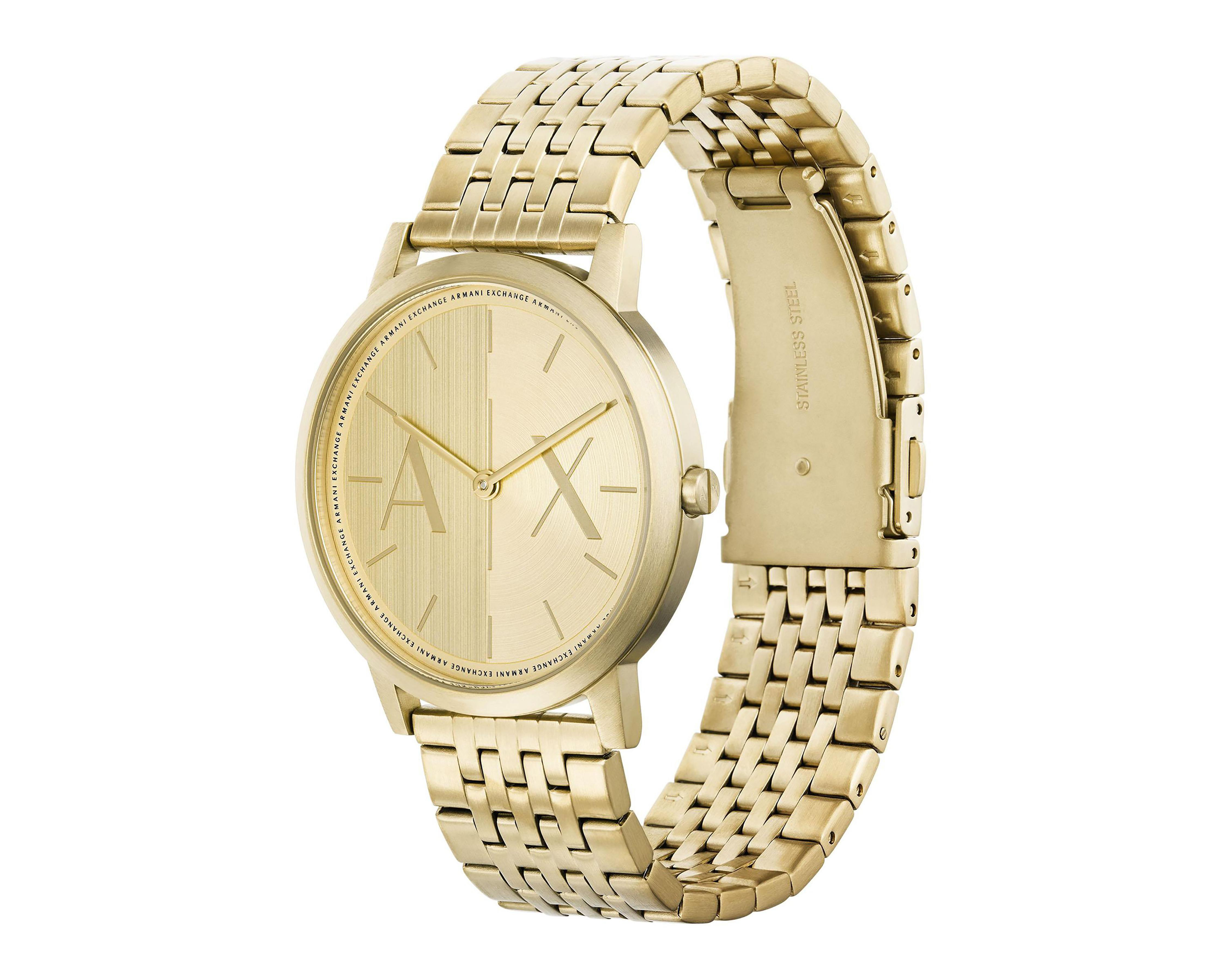 Foto 3 pulgar | Reloj Armani Exchange para Hombre AX2871 Dorado