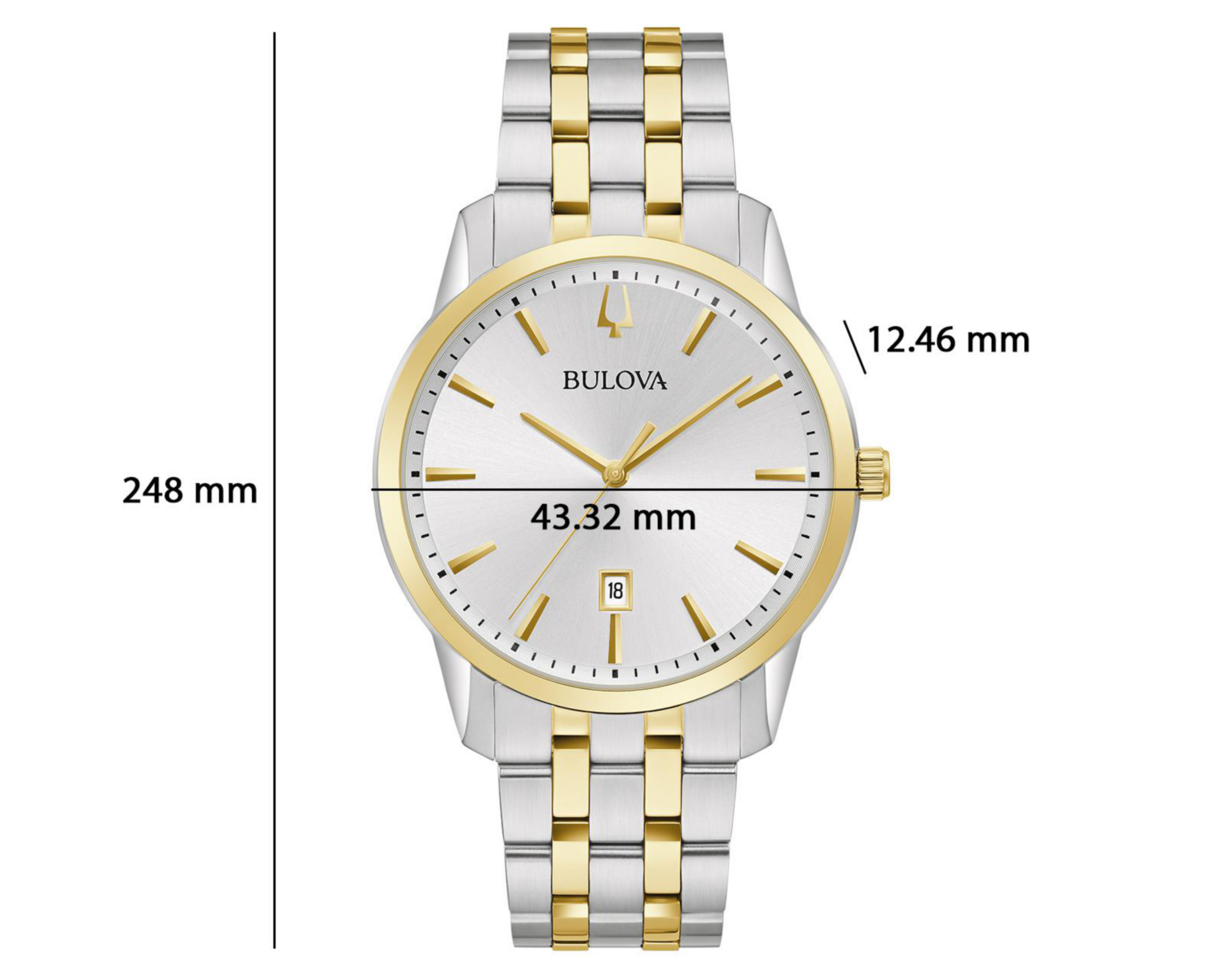 Foto 5 pulgar | Reloj Bulova para Hombre 98B385 Plateado