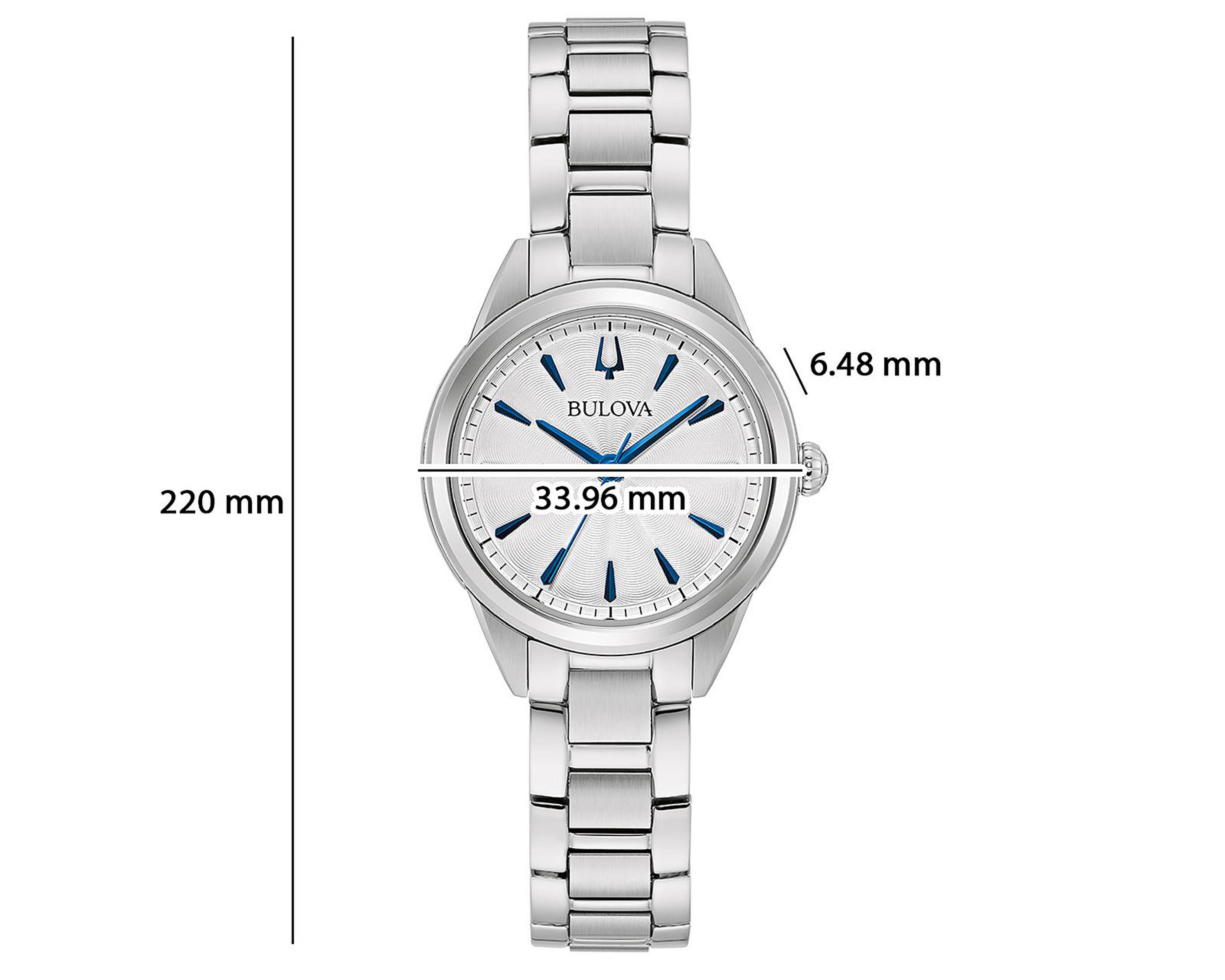 Foto 5 pulgar | Reloj Bulova para Mujer 96L285 Plateado