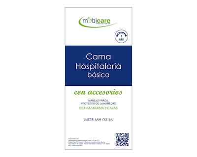 Foto 5 | Cama Hospitalaria Manual Mobicare de Acero inoxidable con Accesorios
