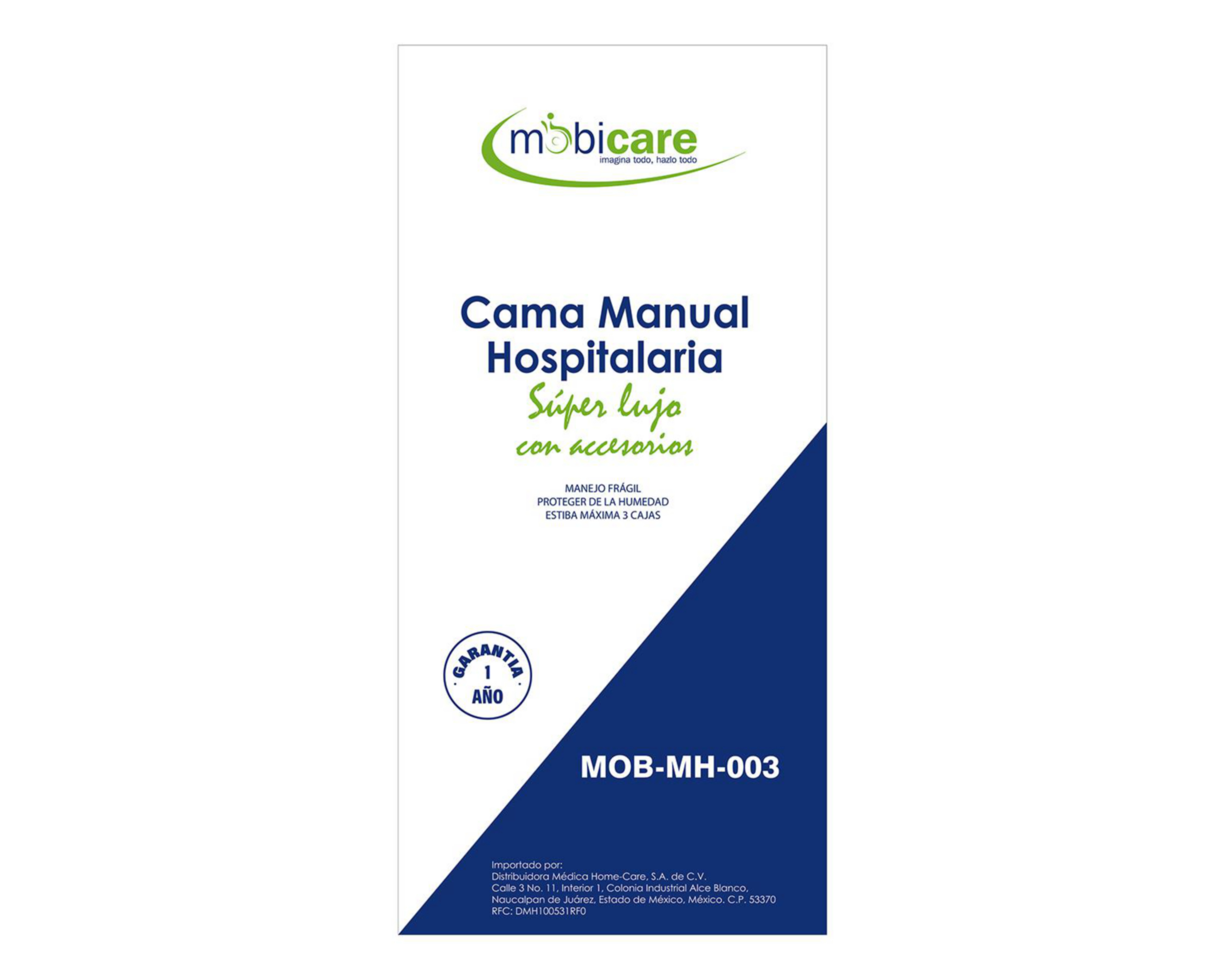 Foto 4 | Cama Hospitalaria de Acero Inoxidable Homecare Manual
