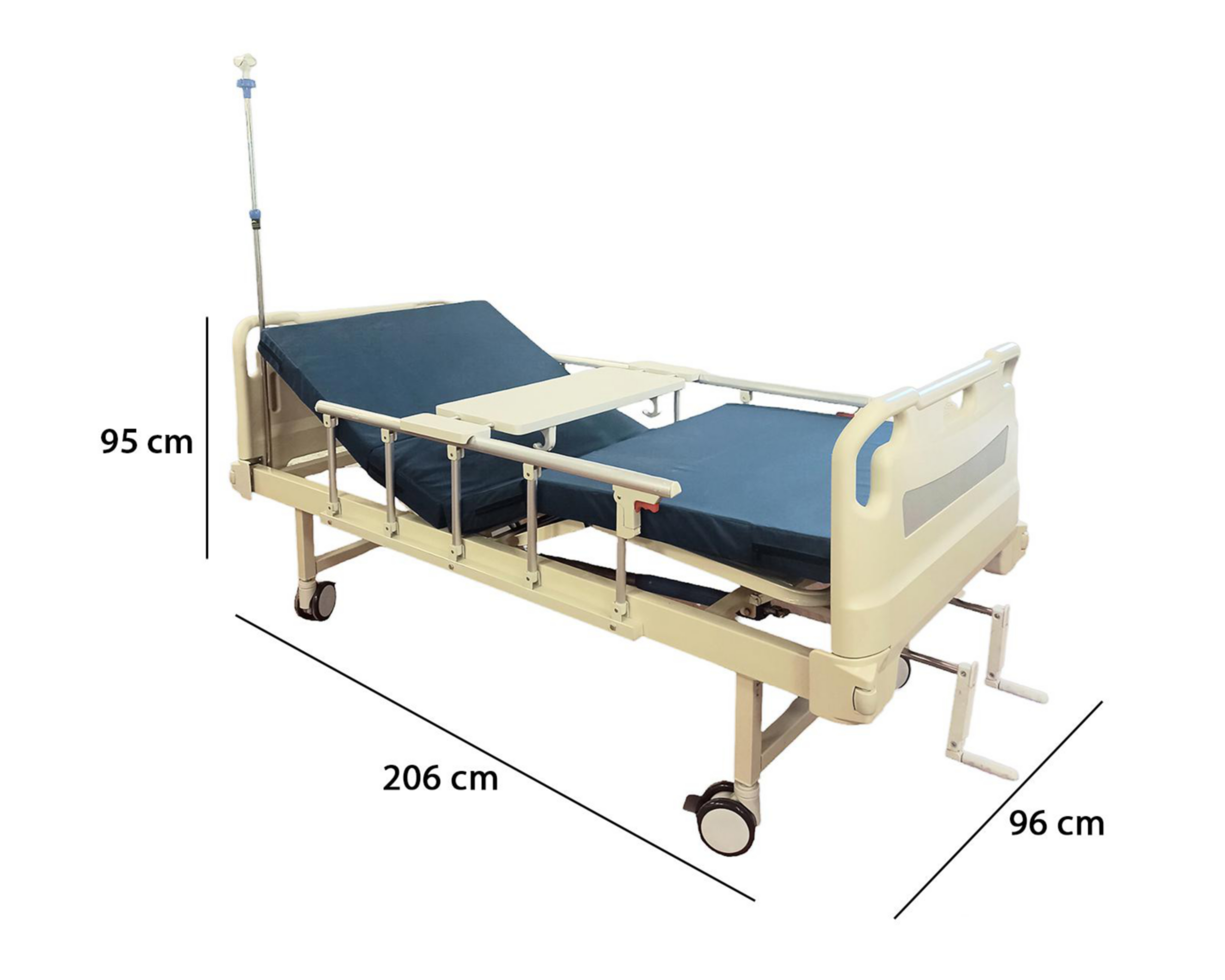 Foto 6 pulgar | Cama Hospitalaria de Acero Inoxidable Homecare Manual