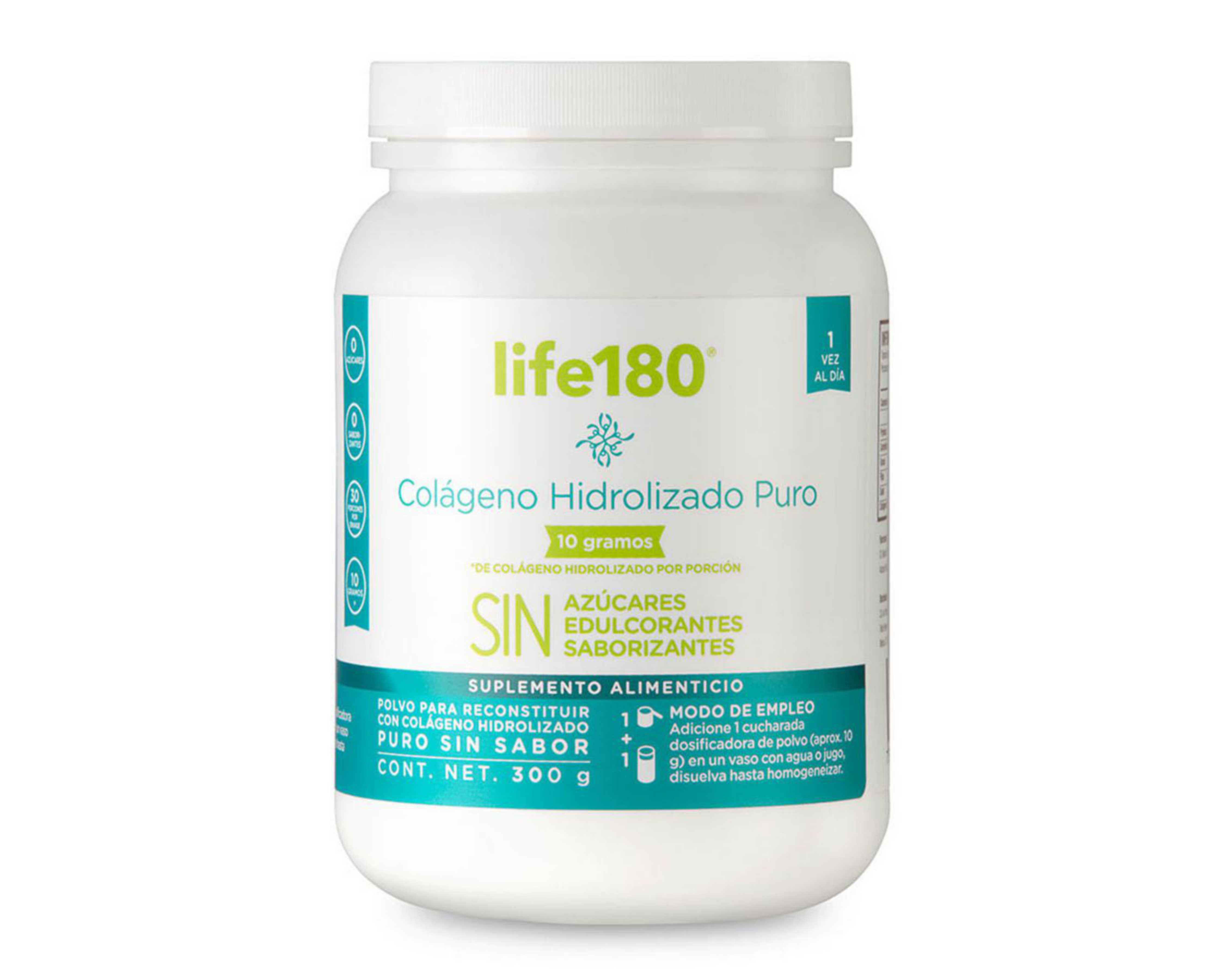Foto 1 | Suplemento Alimenticio Life 180 Colágeno Hidrolizado Puro Sin Azucar 300 g