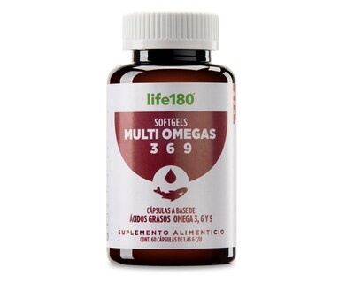 Foto 1 | Suplemento Alimenticio Life 180 Multi Omegas 3 6 9 60 Cápsulas