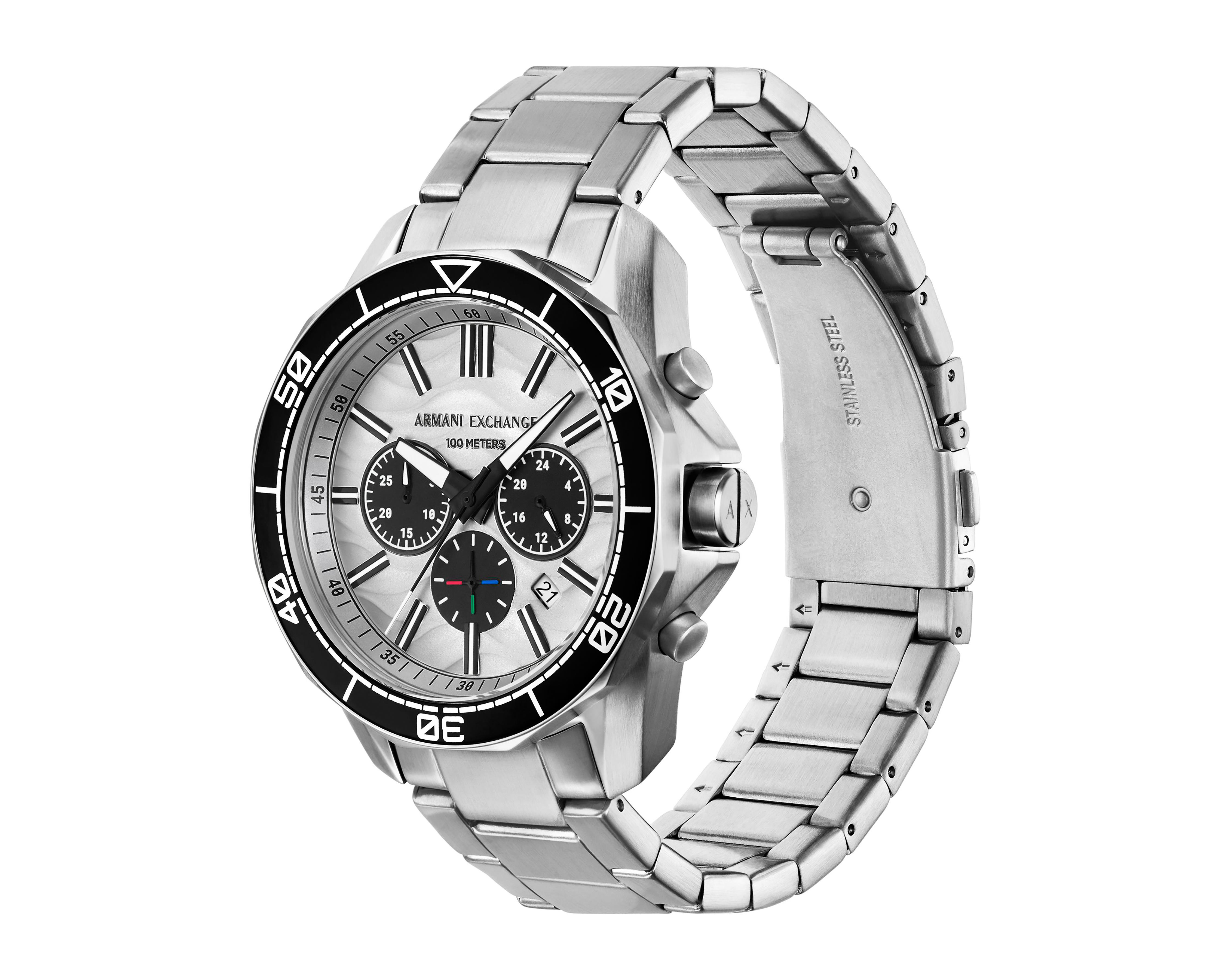 Foto 5 pulgar | Reloj Armani Exchange para Hombre AX1969 Plateado