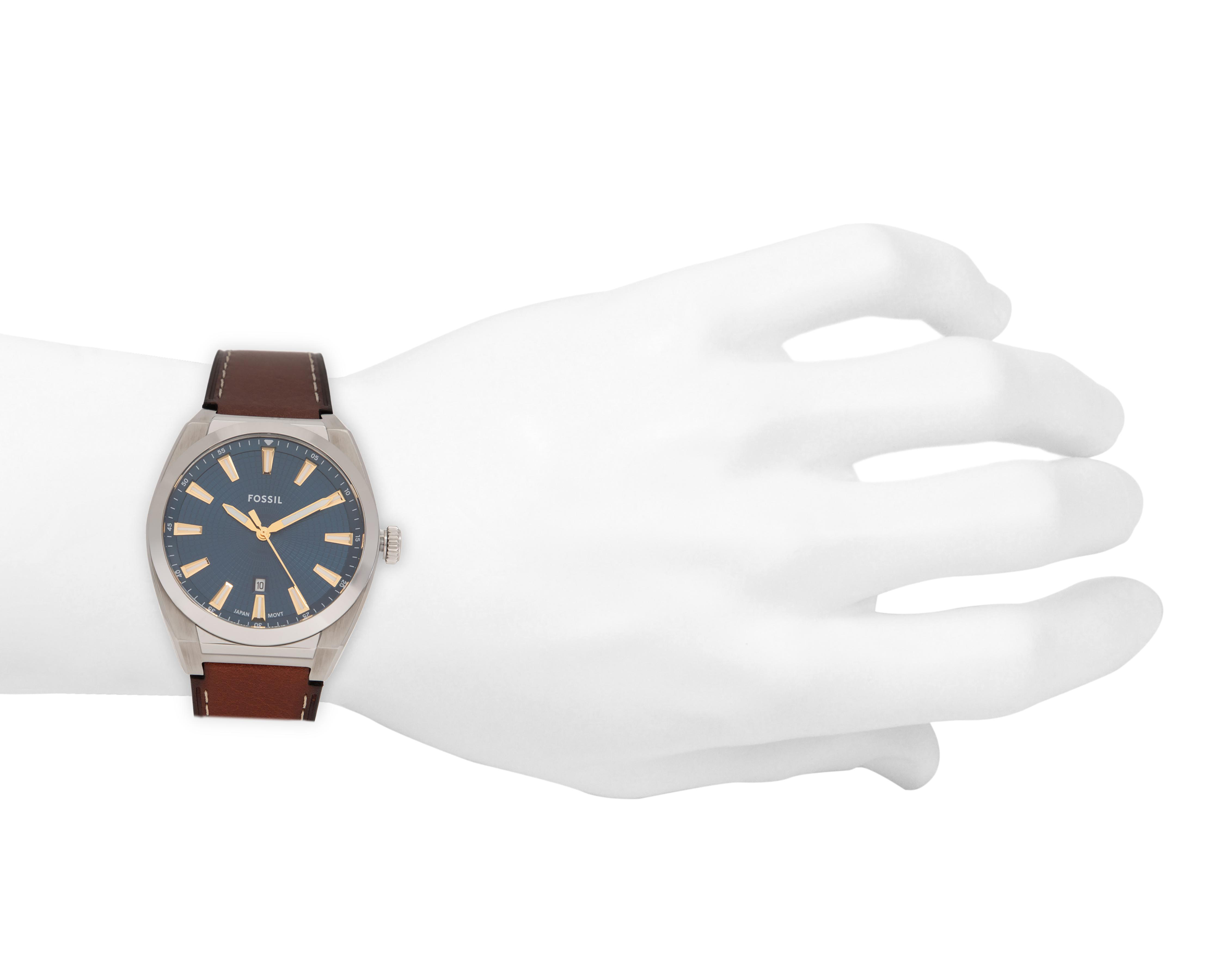 Foto 4 | Reloj Fossil para Hombre FS6115 Plateado