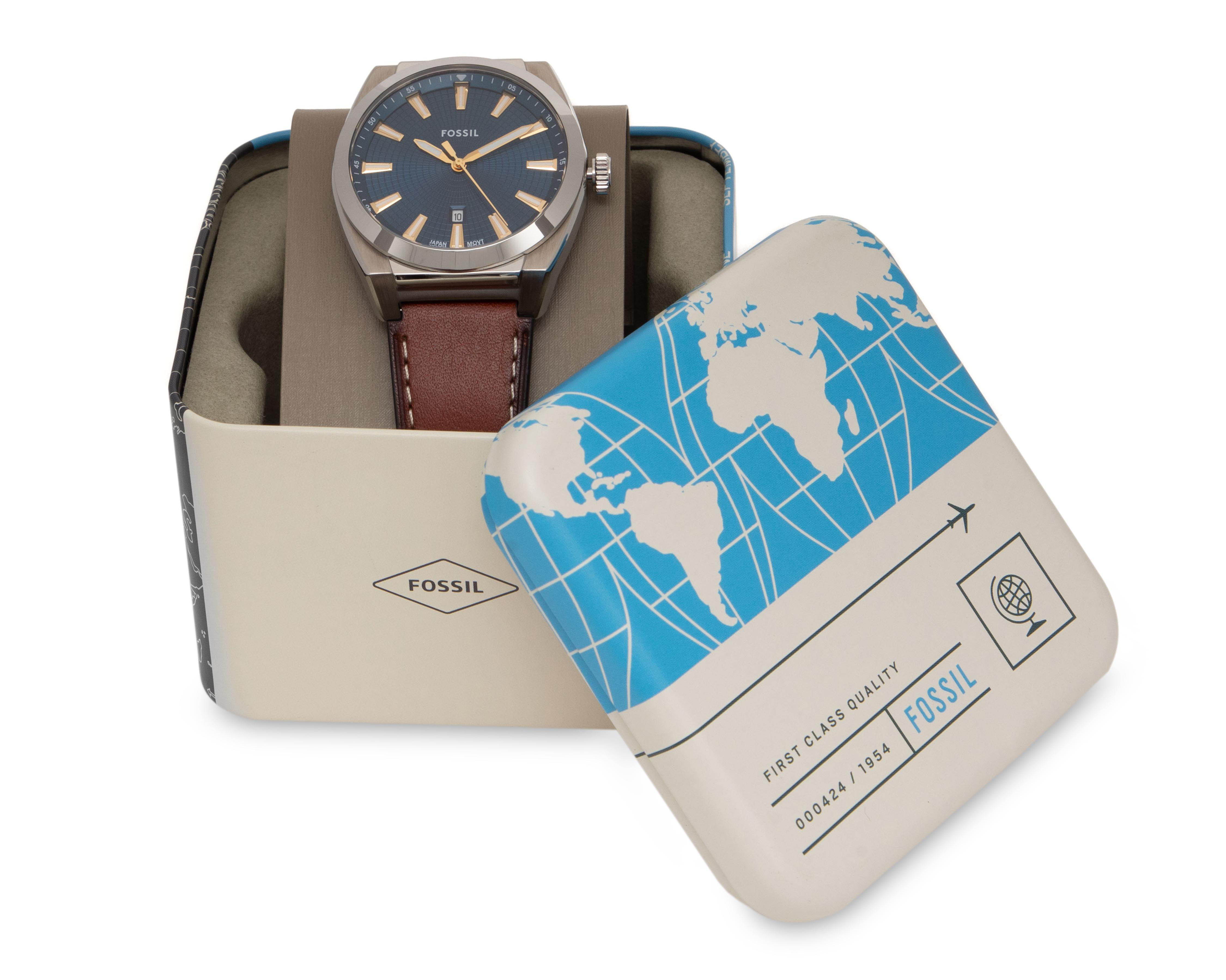 Foto 6 pulgar | Reloj Fossil para Hombre FS6115 Plateado