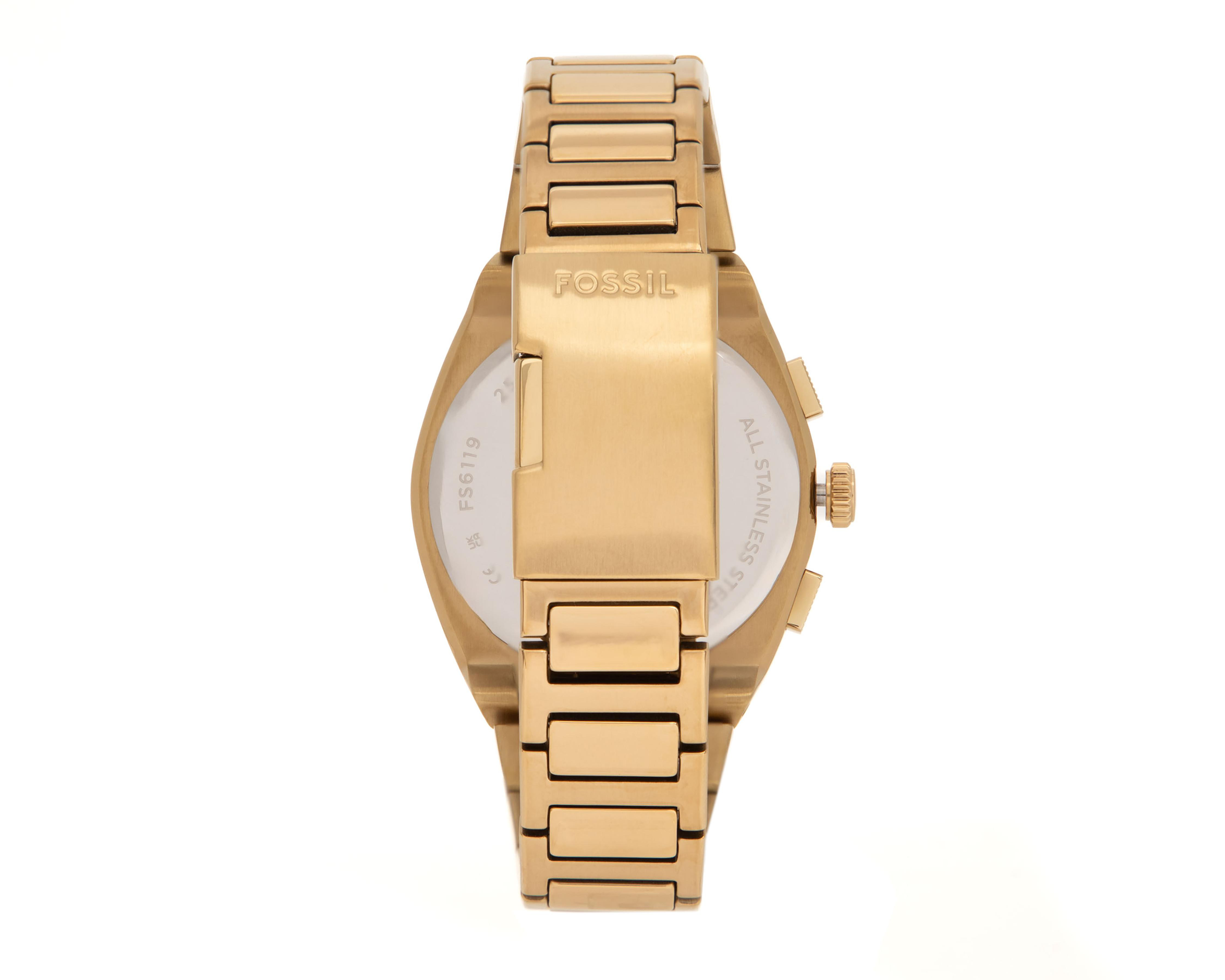 Foto 4 pulgar | Reloj Fossil para Hombre FS6119 Dorado