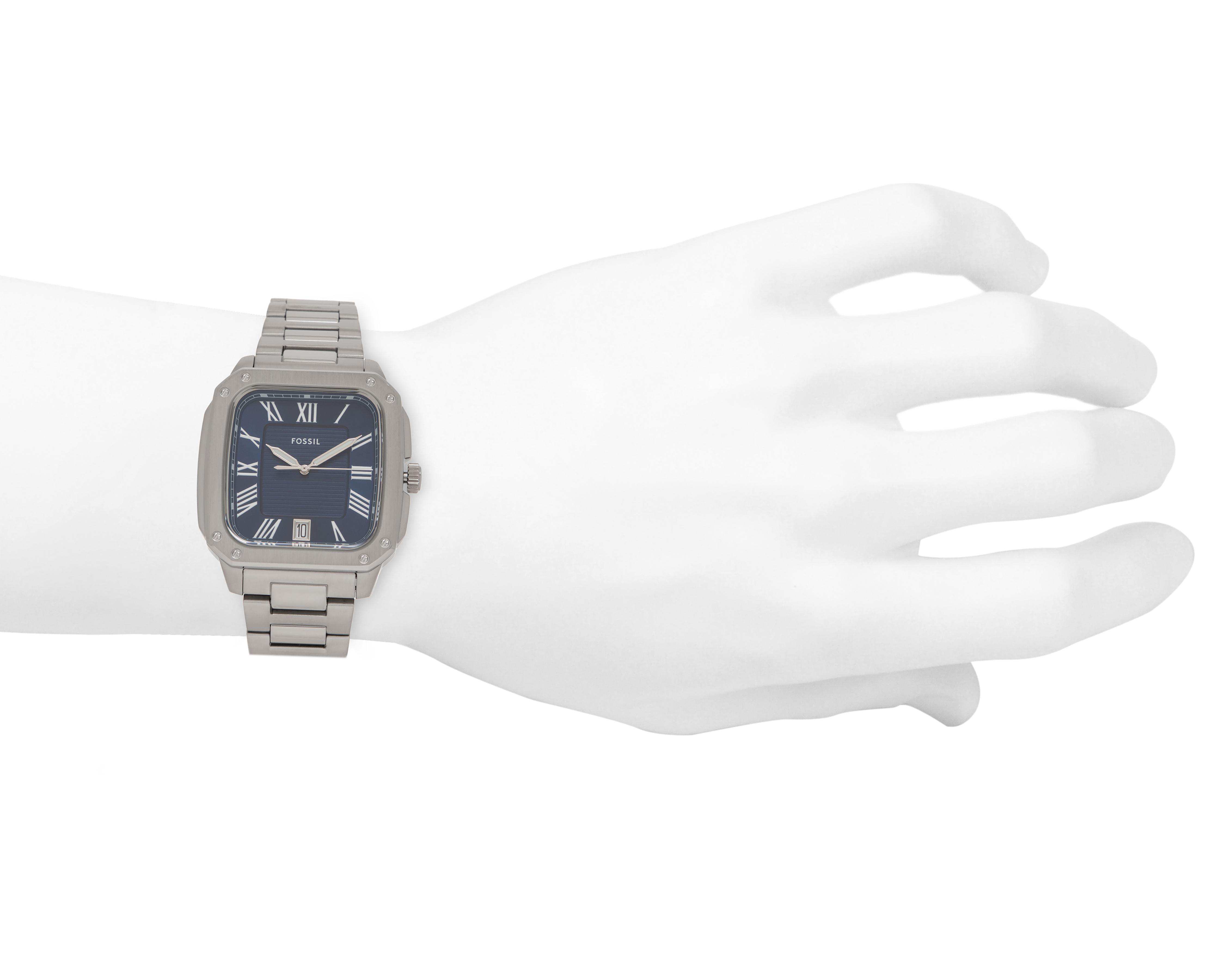 Foto 4 | Reloj Fossil para Hombre FS6121 Plateado