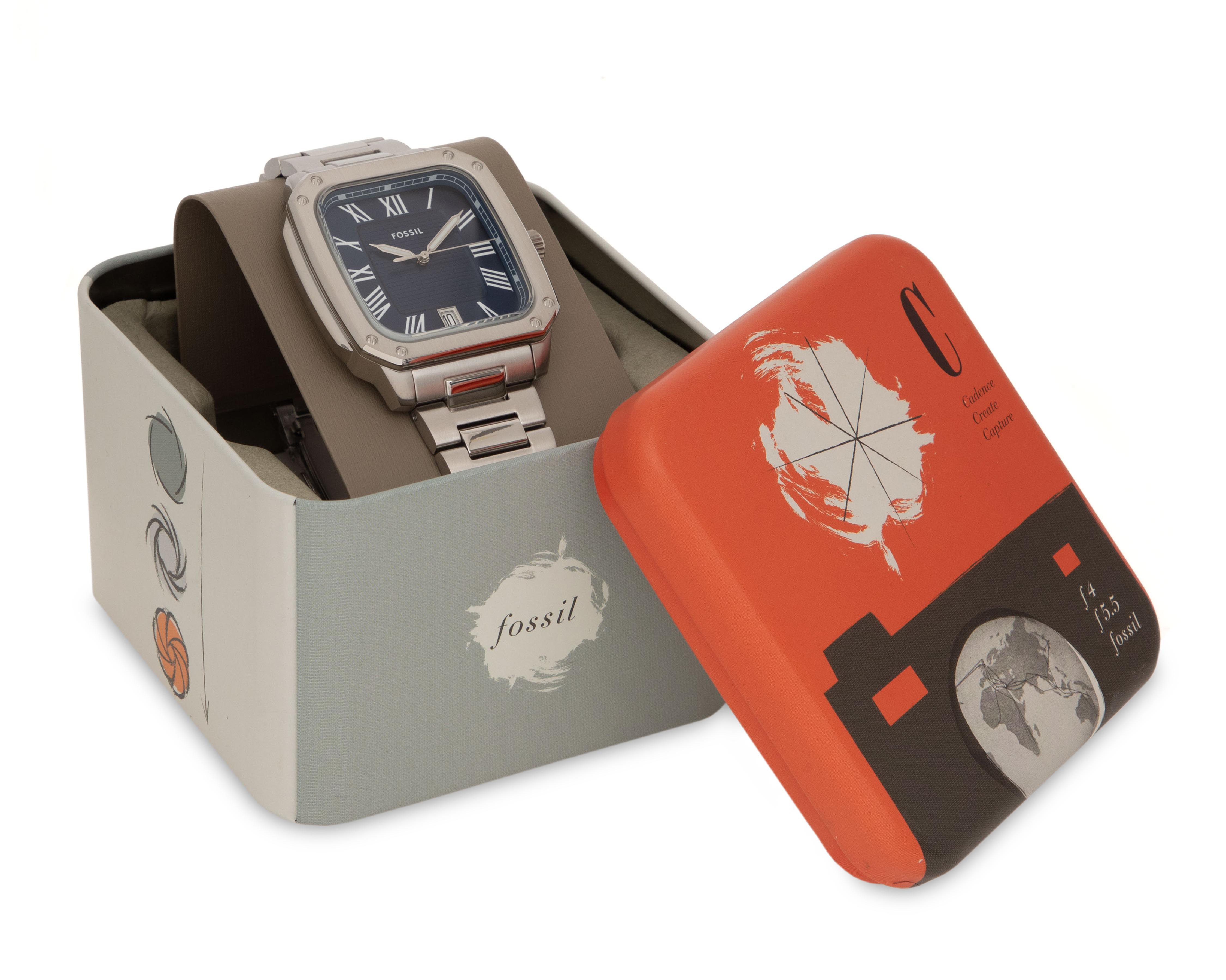 Foto 6 pulgar | Reloj Fossil para Hombre FS6121 Plateado