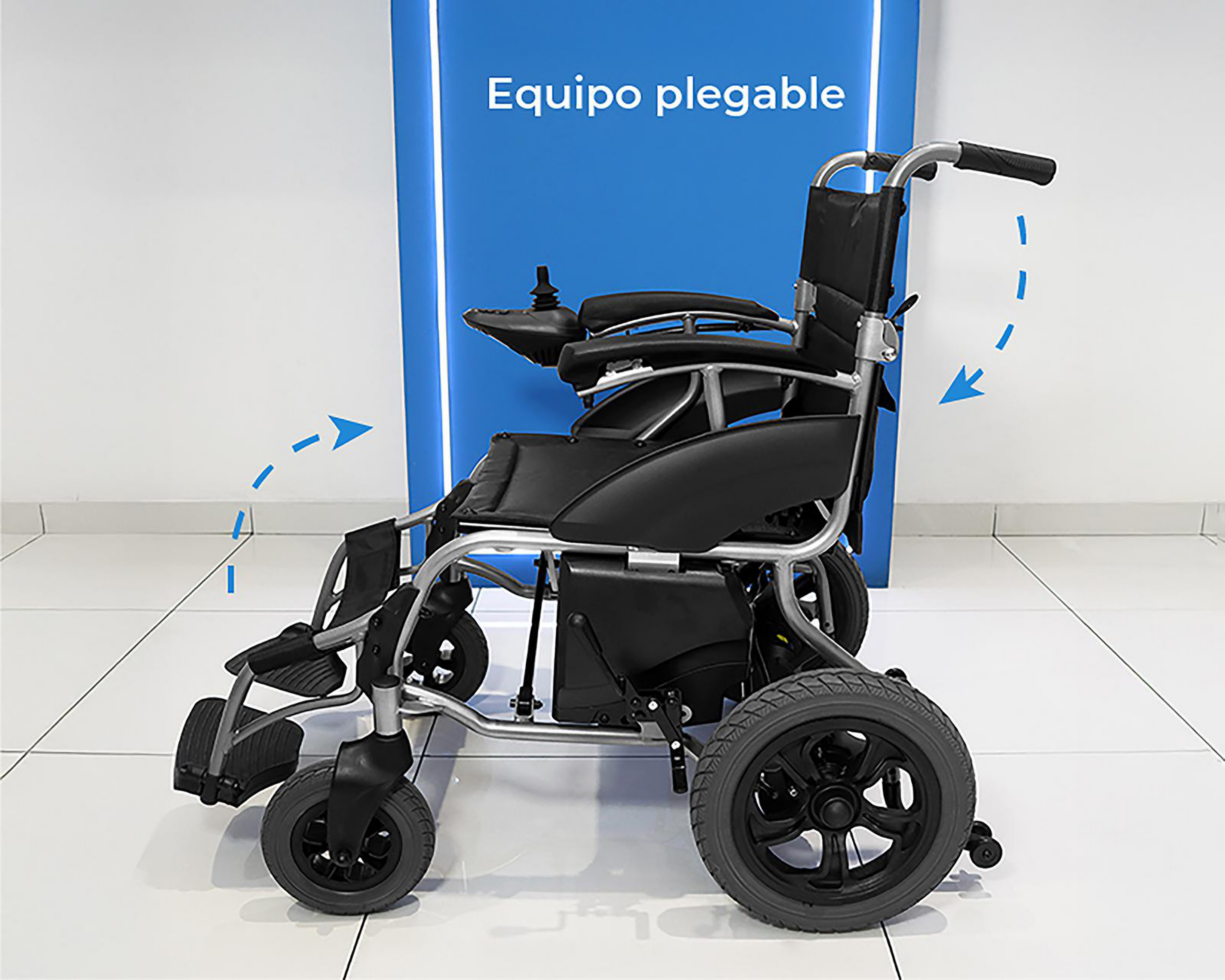 Foto 6 pulgar | Silla de Ruedas Eléctrica de Metal Handy Plegable