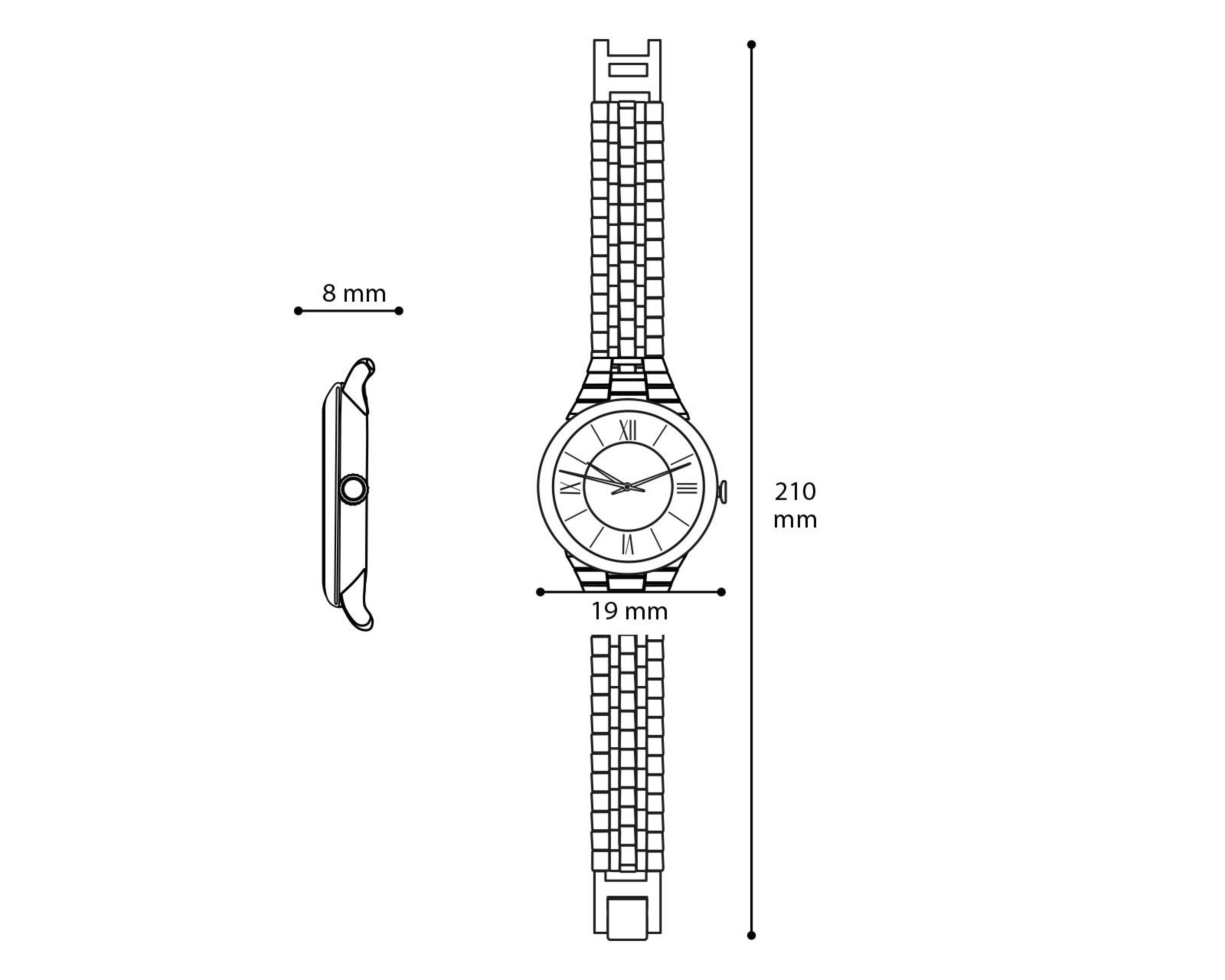 Foto 5 pulgar | Reloj Vizanti para Mujer RVD2302 Dorado