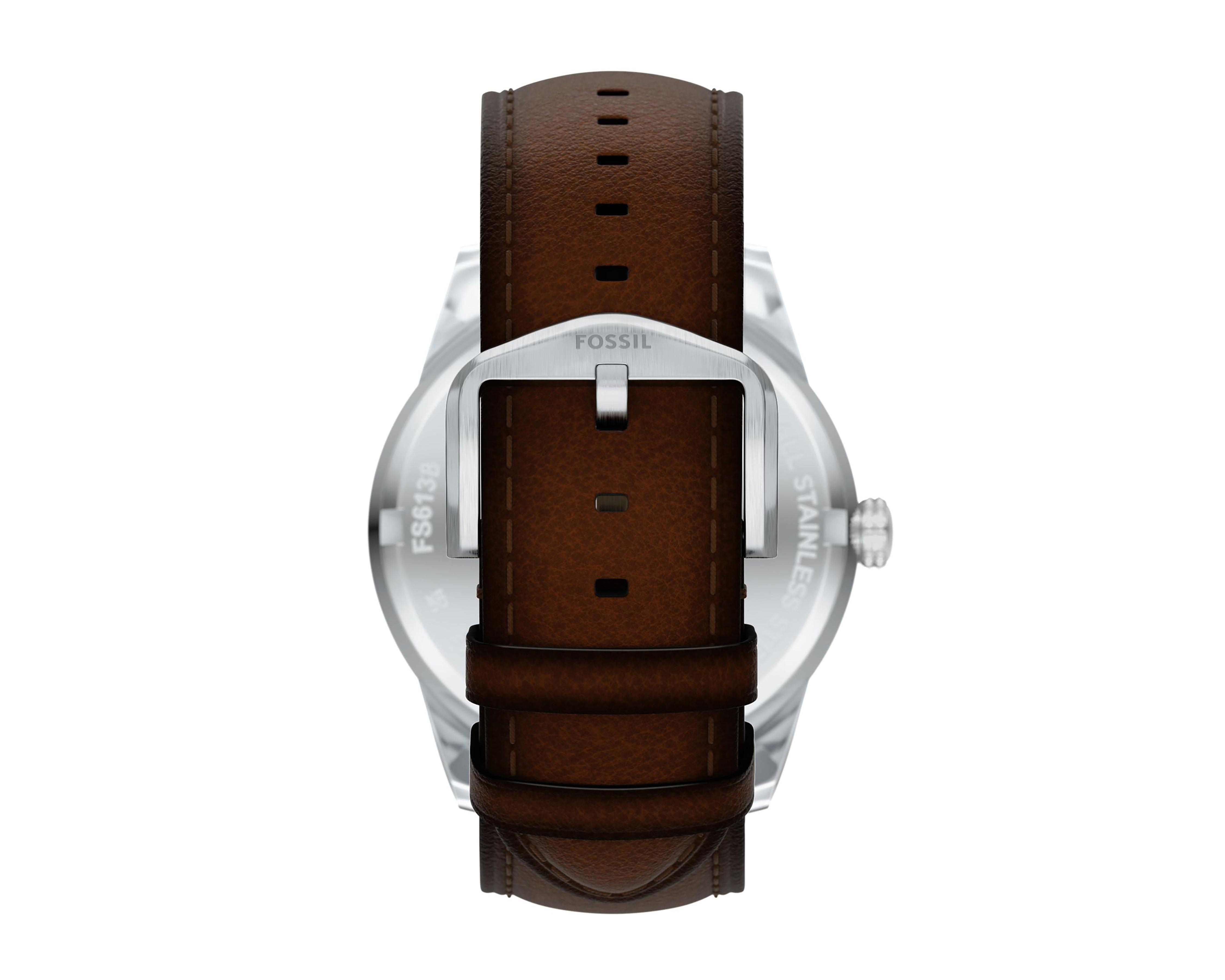 Foto 3 | Reloj Fossil para Hombre FS6137 Plateado