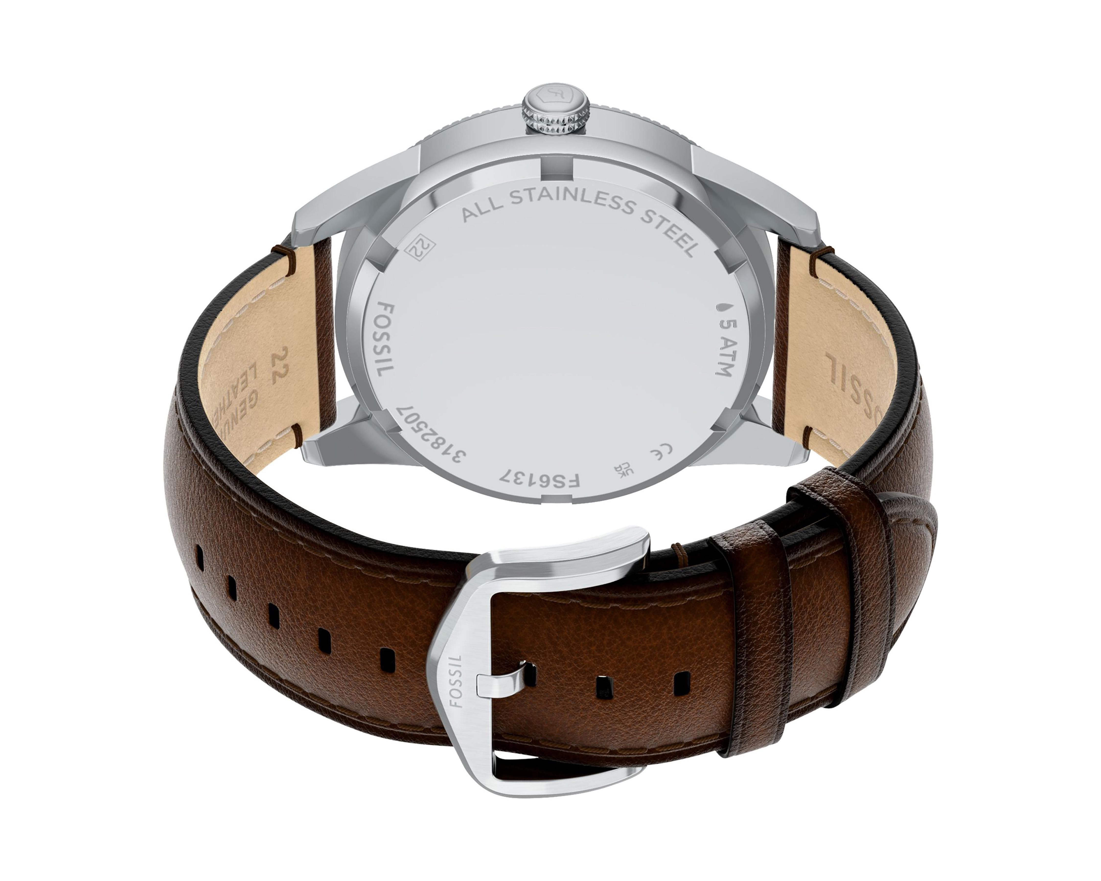 Foto 7 | Reloj Fossil para Hombre FS6137 Plateado