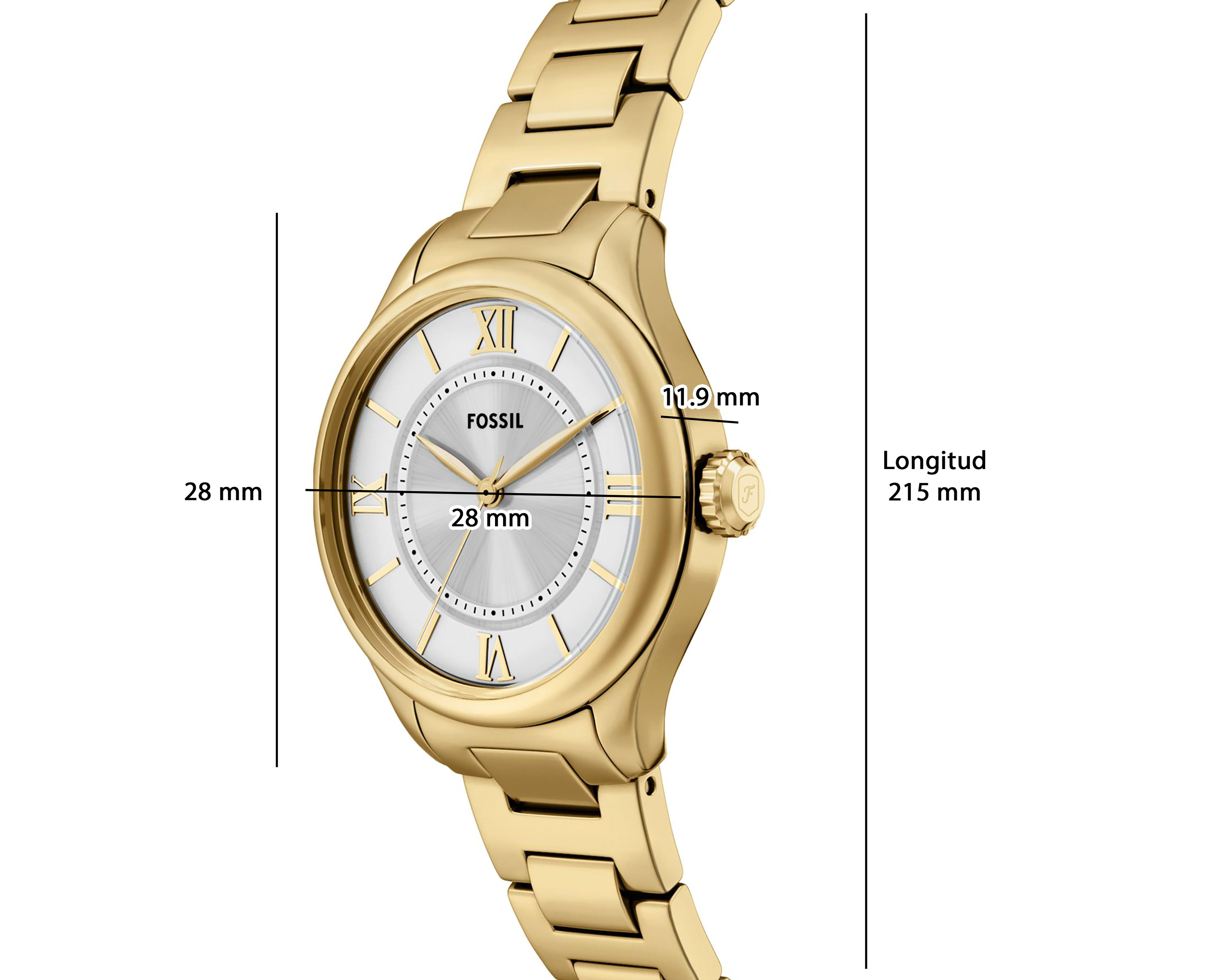 Foto 11 pulgar | Reloj Fossil para Mujer ES5421 Dorado