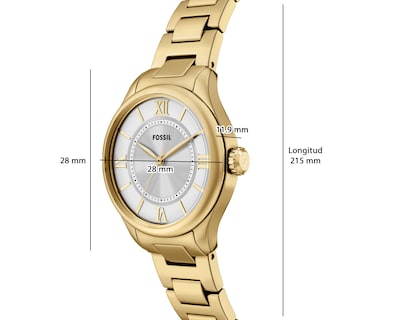 Foto 10 | Reloj Fossil para Mujer ES5421 Dorado