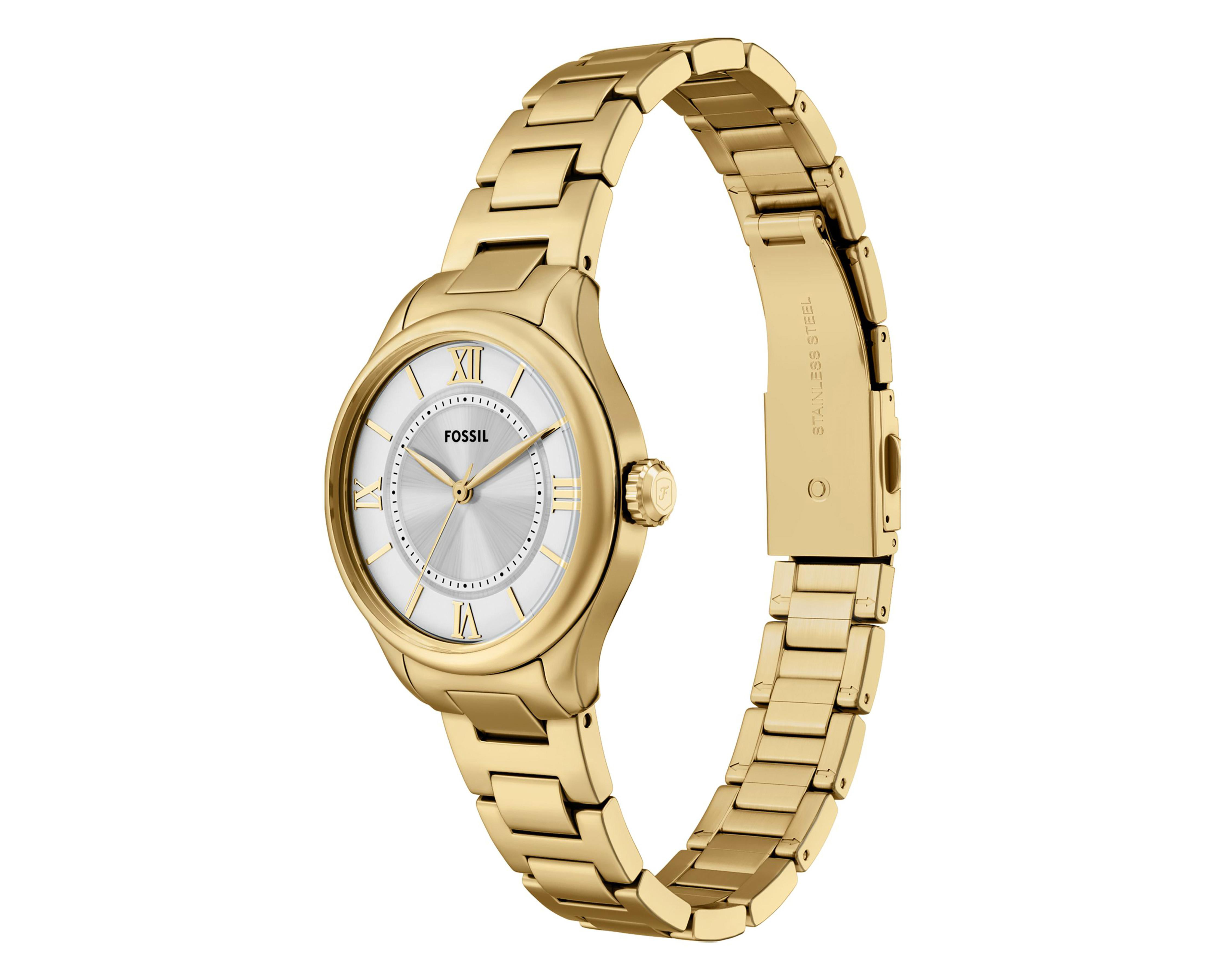 Foto 5 pulgar | Reloj Fossil para Mujer ES5421 Dorado