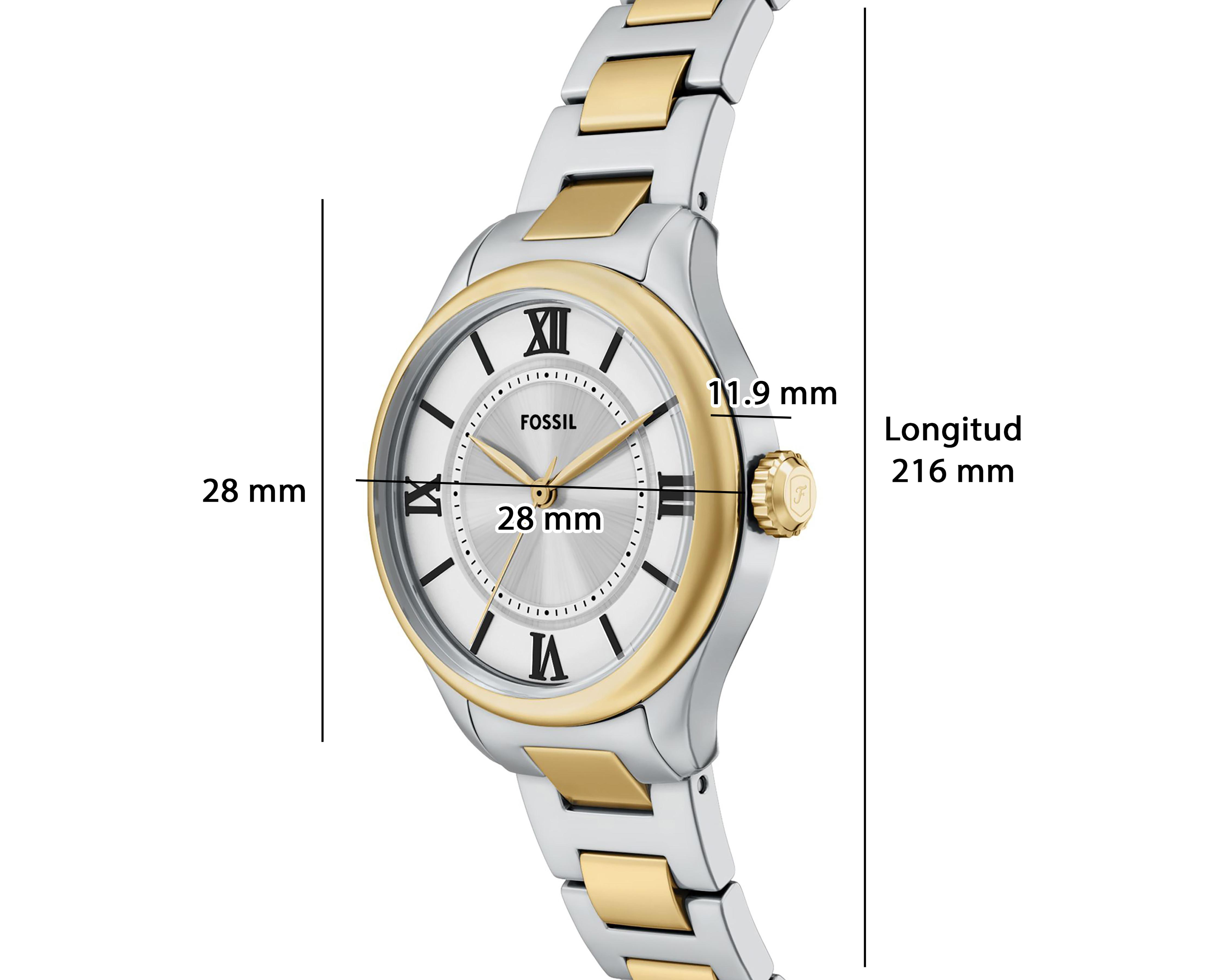 Foto 11 pulgar | Reloj Fossil para Mujer ES5422 Plateado