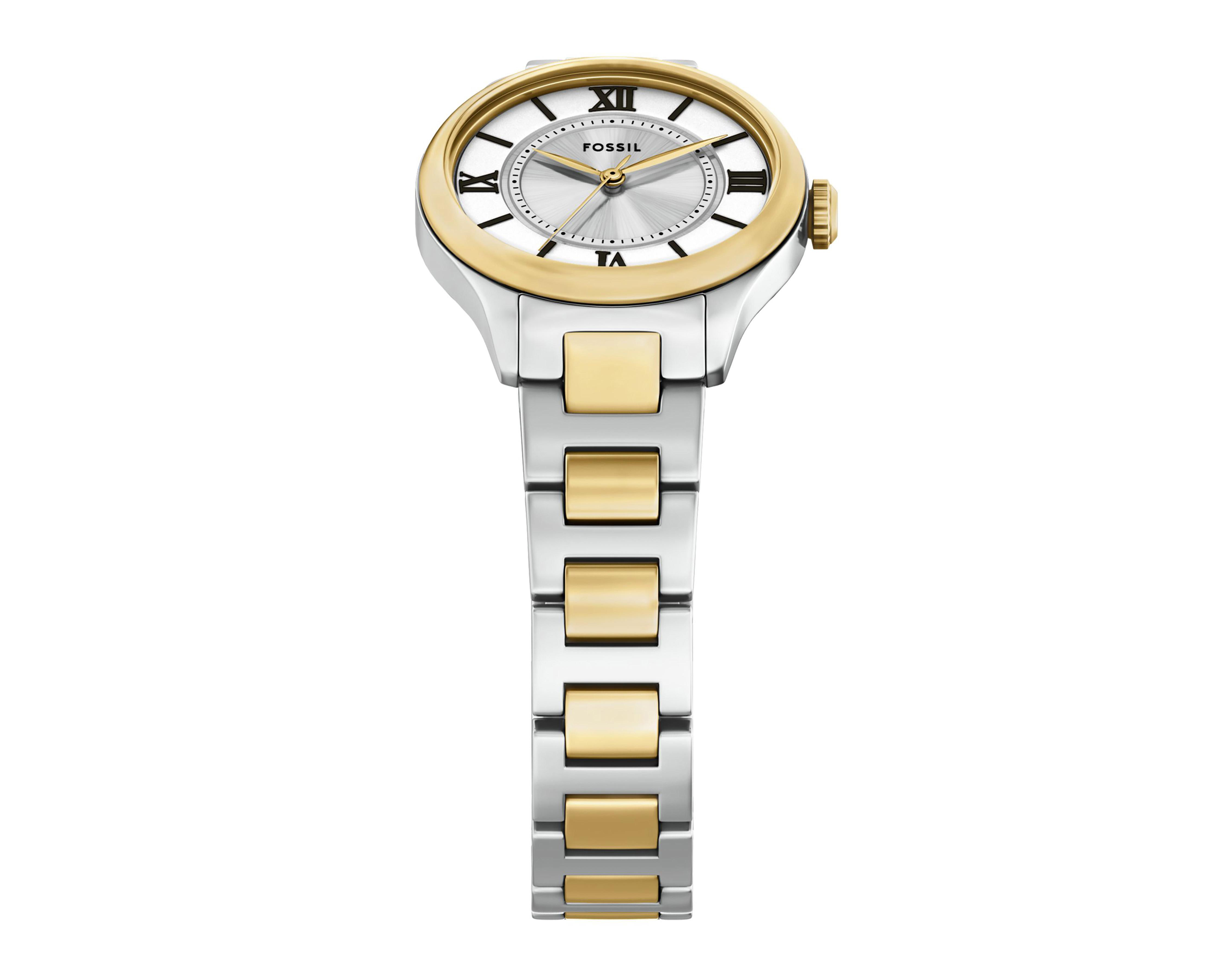 Foto 8 pulgar | Reloj Fossil para Mujer ES5422 Plateado