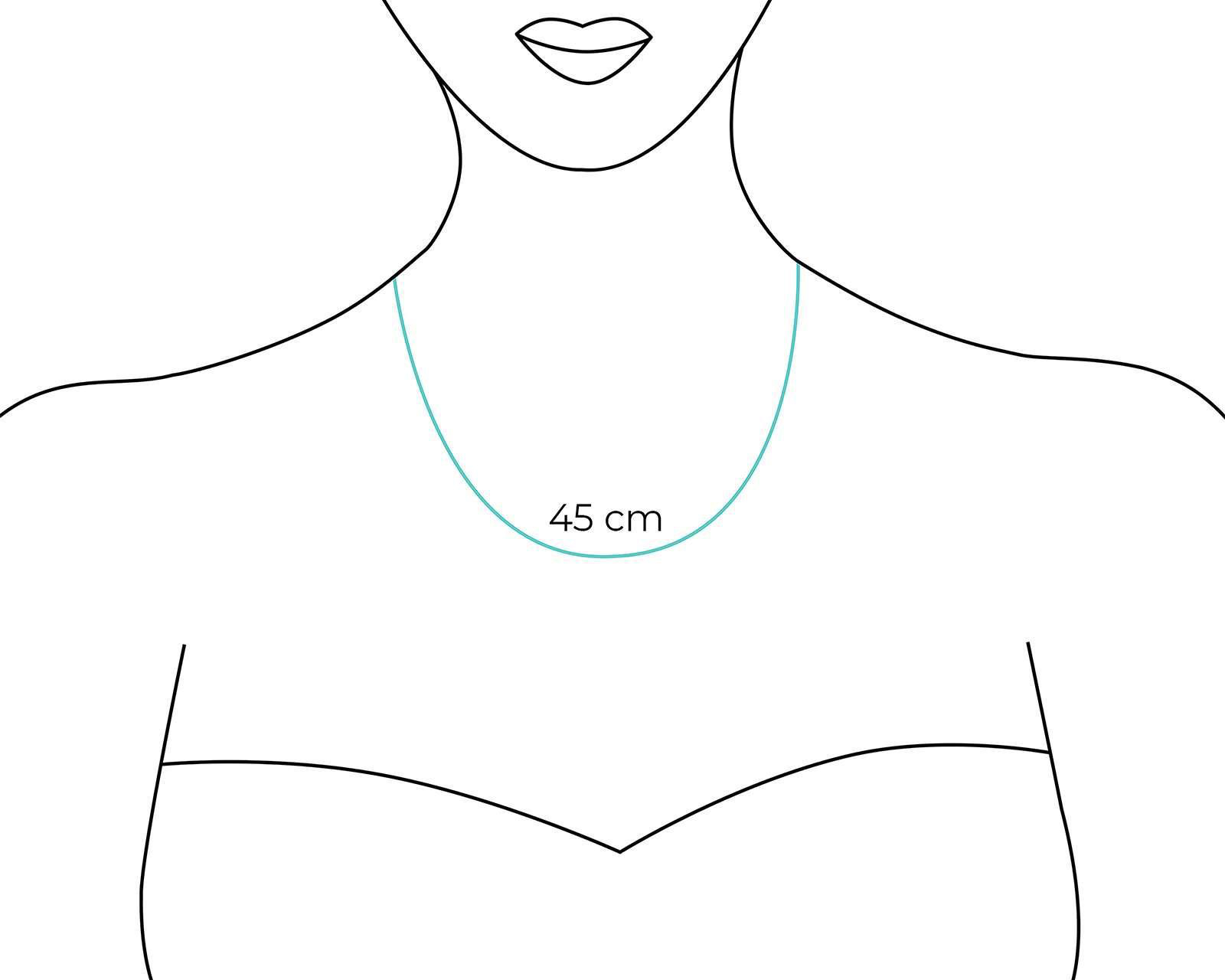 Foto 6 pulgar | Collar de Acero Inoxidable Thinner