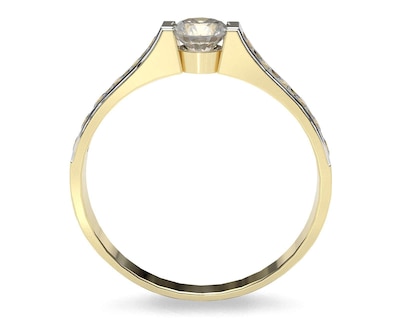 Foto 3 | Anillo De Compromiso de Oro 10K Talla 9-9.5