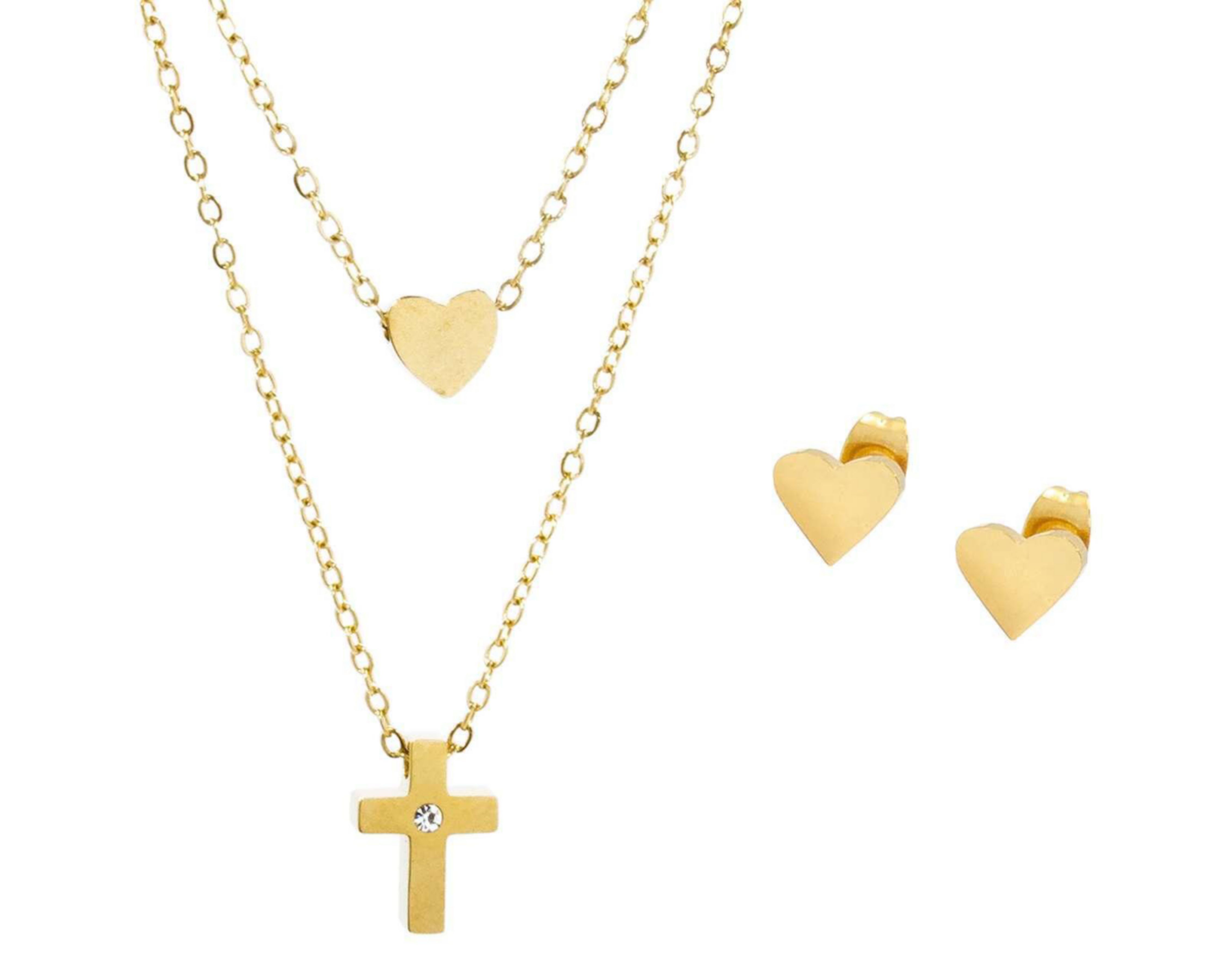 Collar y Aretes de Acero Inoxidable Thinner