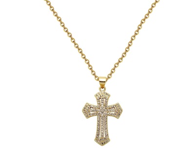Foto 1 | Cadena con Cruz Chapa de Oro 18 K Frassinoro