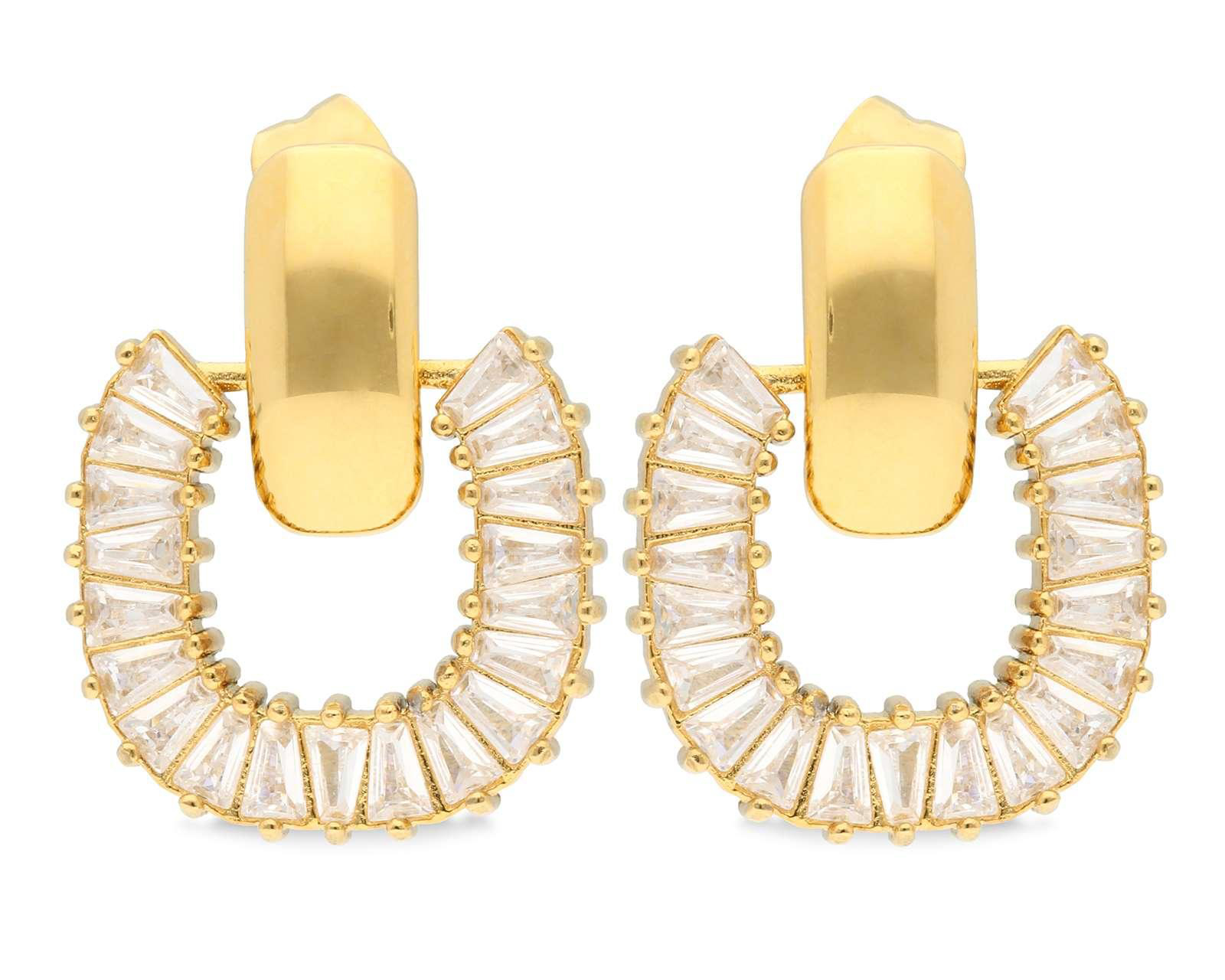 Foto 3 pulgar | Aretes de Acero Inoxidable Jennifer Lopez