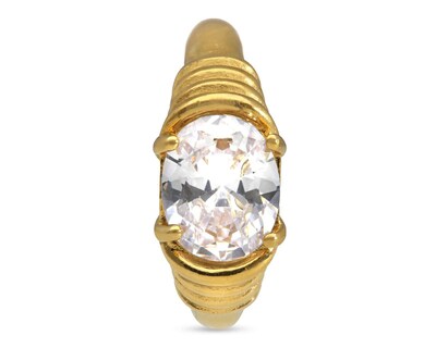 Foto 2 | Anillo de Acero Inoxidable Jennifer Lopez Nro. 8-8.5